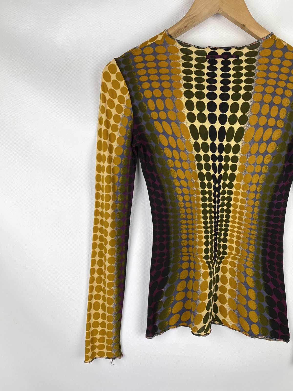 Jean Paul Gaultier Jean Paul Gaultier 1995 archival cyber dot mesh top tunic Size L / US 10 / IT 46 - 13 Thumbnail
