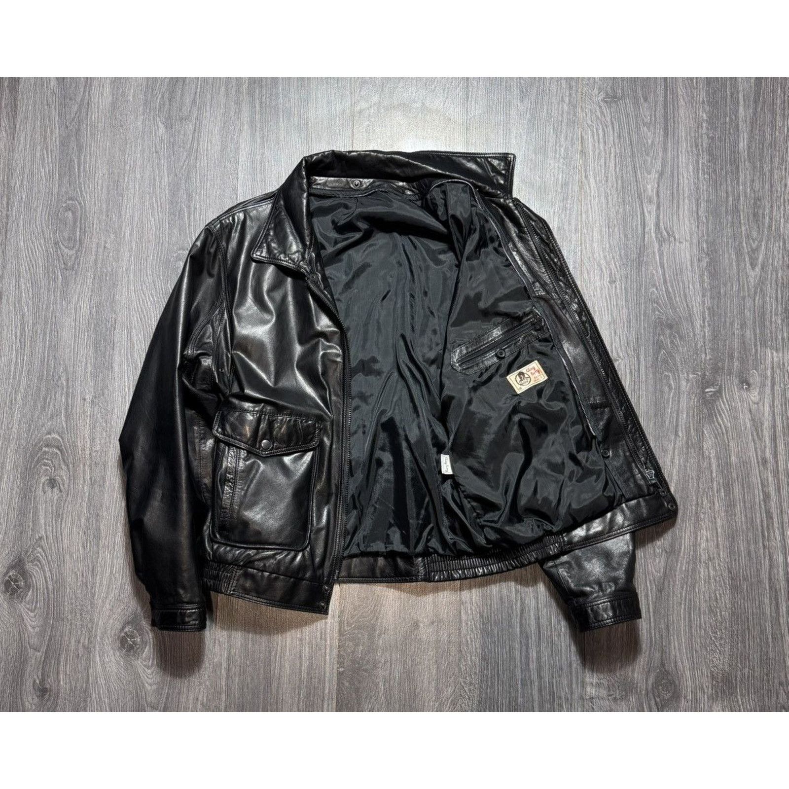 Vintage 90s Vintage Leather Aviator Pilot Leather Jacket Size US L / EU 52-54 / 3 - 9 Thumbnail