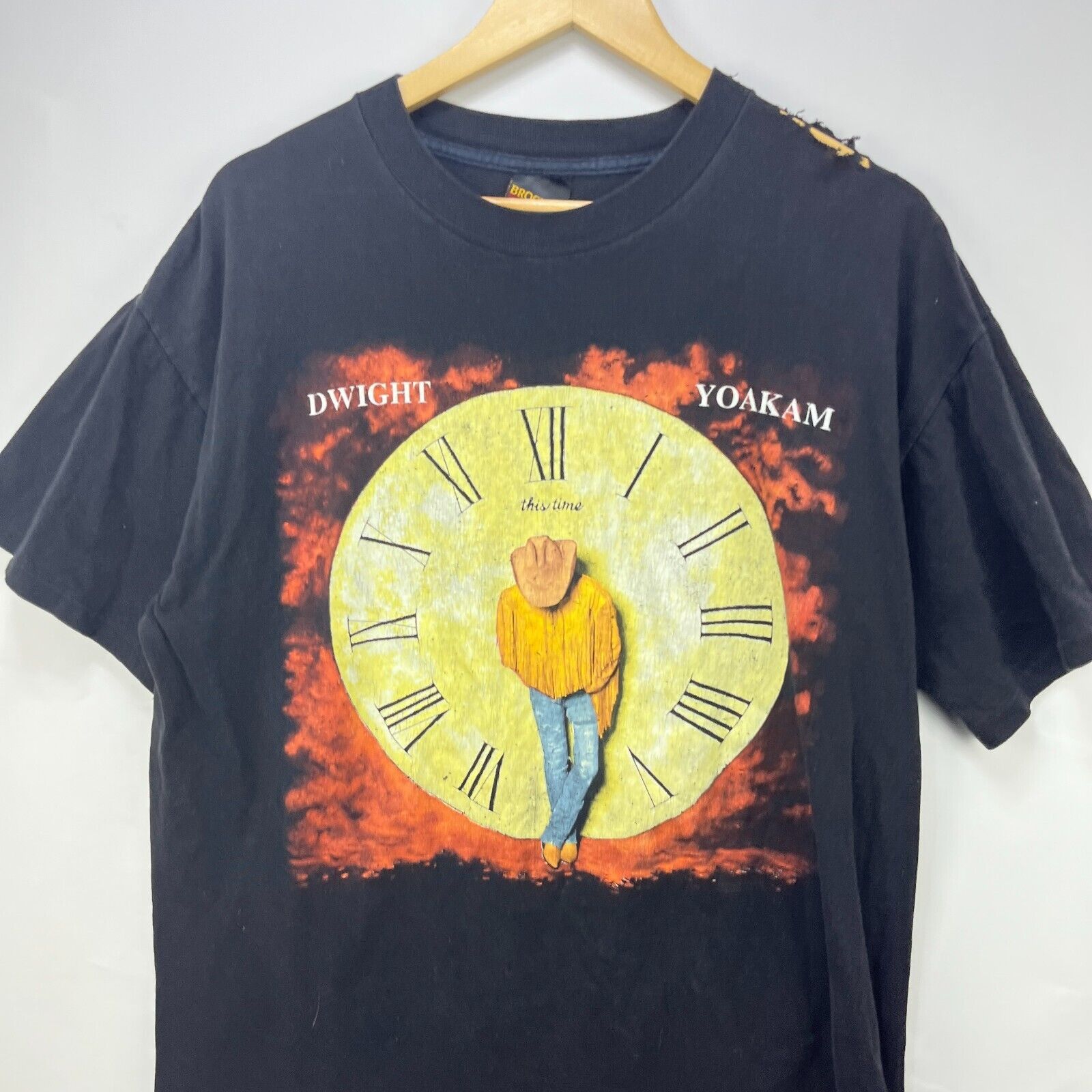 Vintage Vintage 90s Dwight Yoakam This Time North American Tour 1993 Size US XL / EU 56 / 4 - 2 Thumbnail