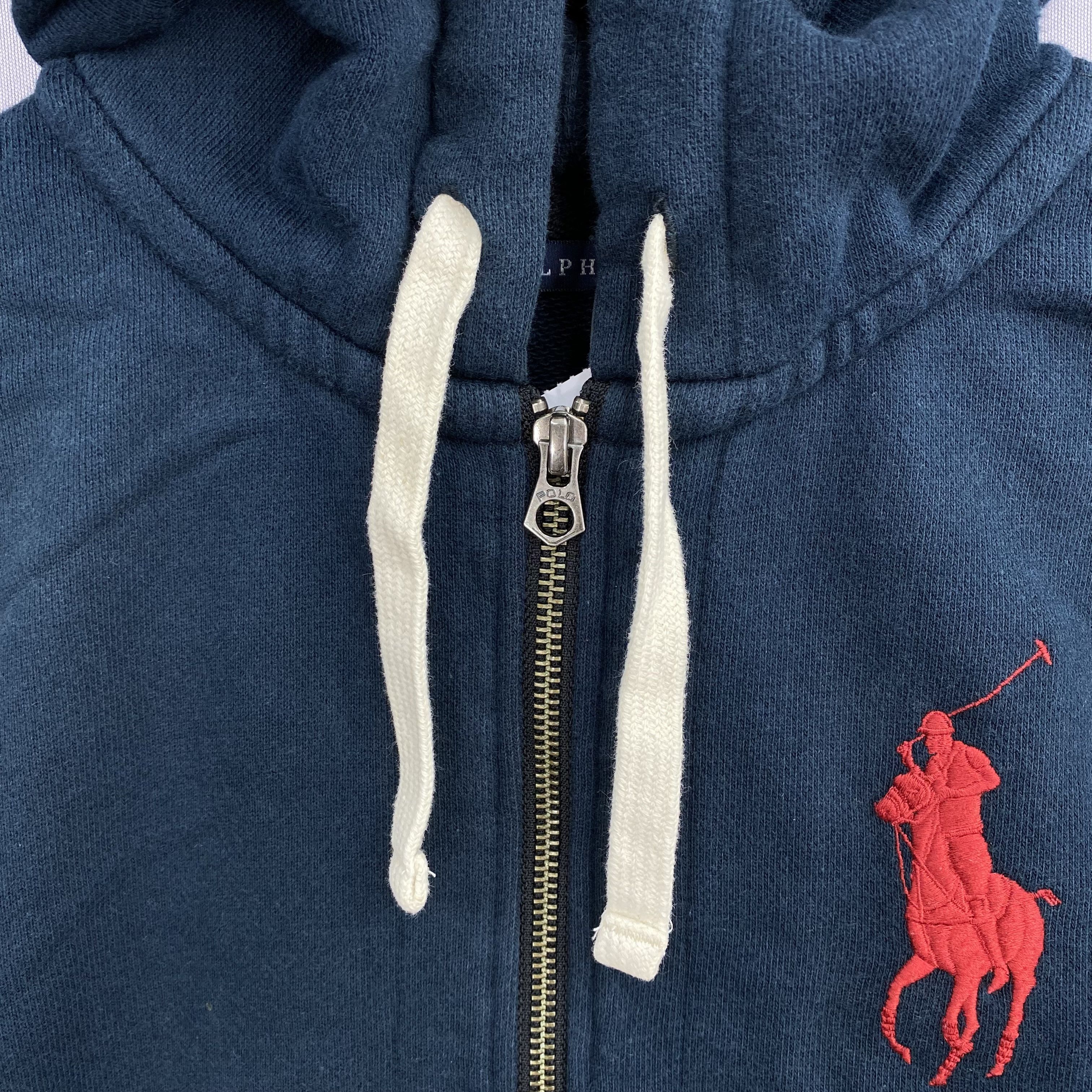 Polo Ralph Lauren Vintage Polo Ralph Lauren Red Pony Full Zip Hoodie Sweater Size US S / EU 44-46 / 1 - 7 Thumbnail