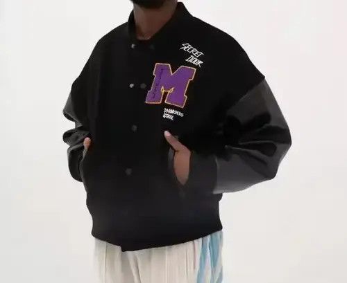 Other MONEY Embroidery Patch Graphic Black Varsity Jacket Size US M / EU 48-50 / 2 - 2 Thumbnail