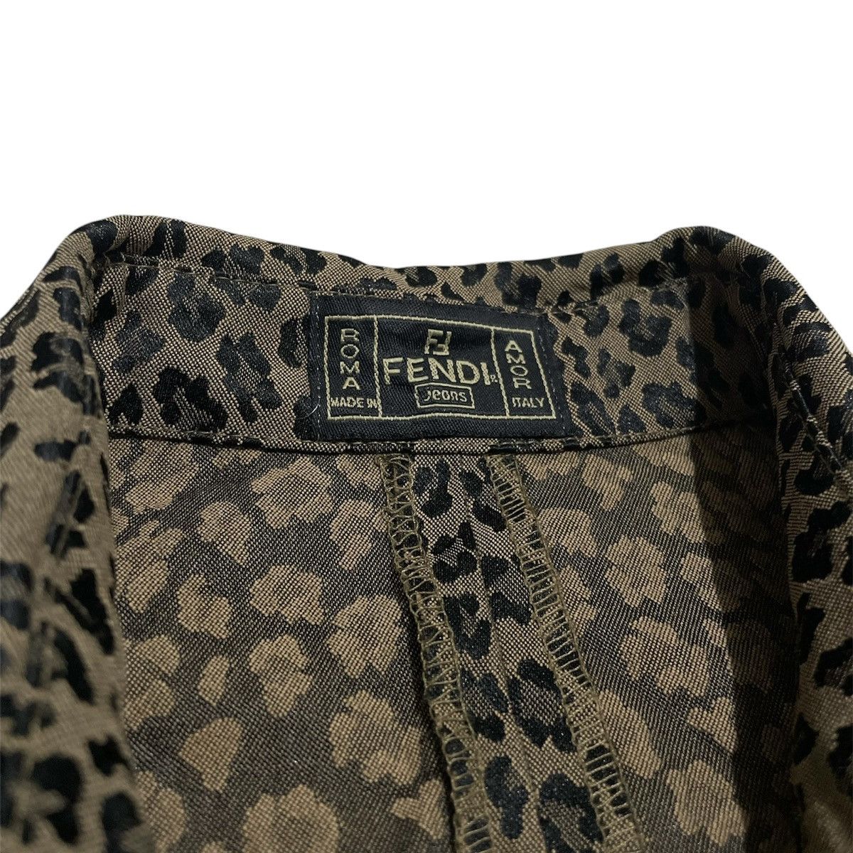 Fendi × Vintage Vintage Fendi Leopard Monogram Jacket Size US M / EU 48-50 / 2 - 5 Thumbnail