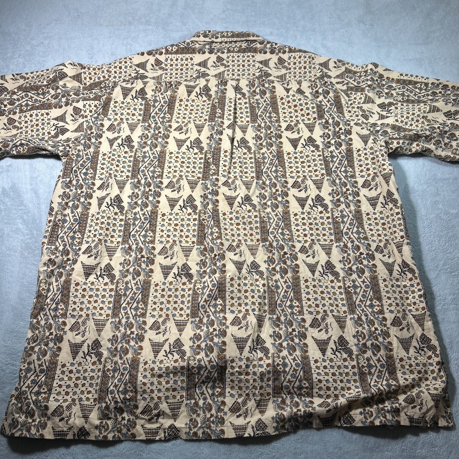 J. Peterman The J Peterman Hawaiian Button Up Shirt XL Aztec Tropicana Size US XL / EU 56 / 4 - 2 Thumbnail