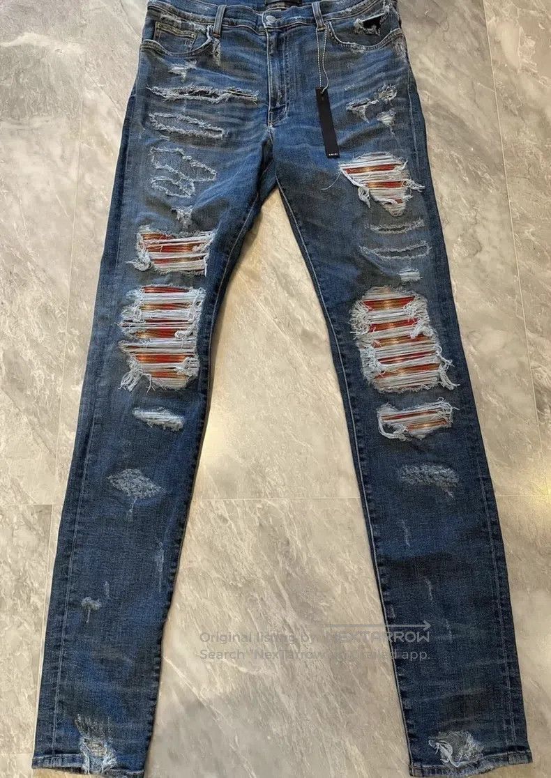 Amiri Amiri Size 34 blue jeans Size US 34 / EU 50 - 1 Thumbnail