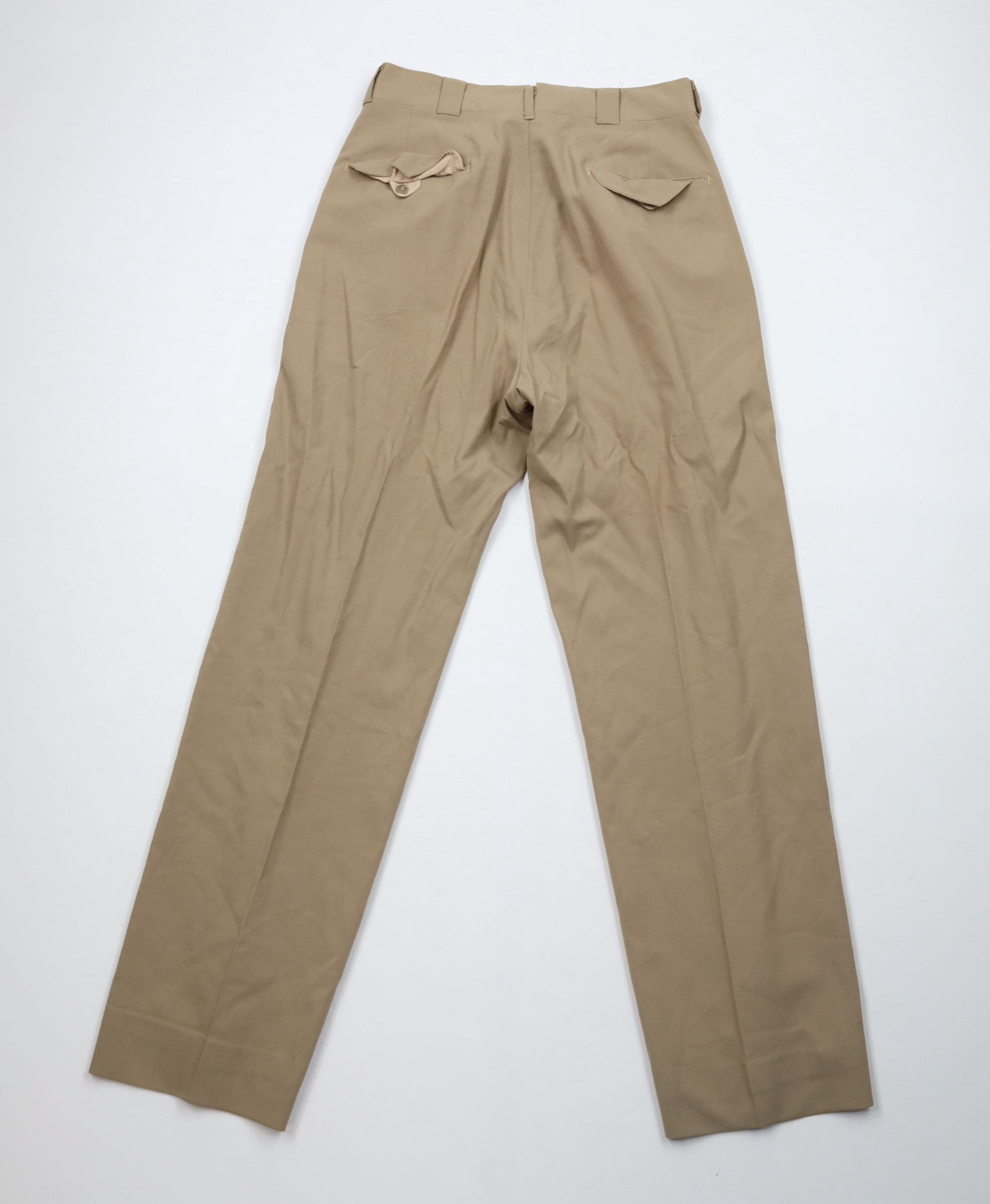 Vintage Vintage 50s Rockabilly Wide Leg Chino Pants Beige USA Size US 30 / EU 46 - 10 Thumbnail