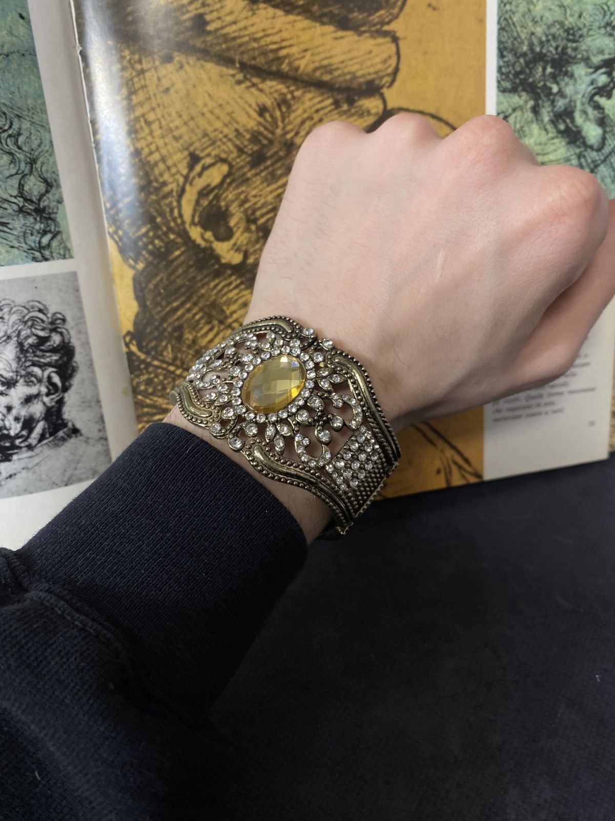 Japanese Brand Rare Vintage Cuff Bracelet | Retro Futurist Style Size ONE SIZE - 1 Thumbnail