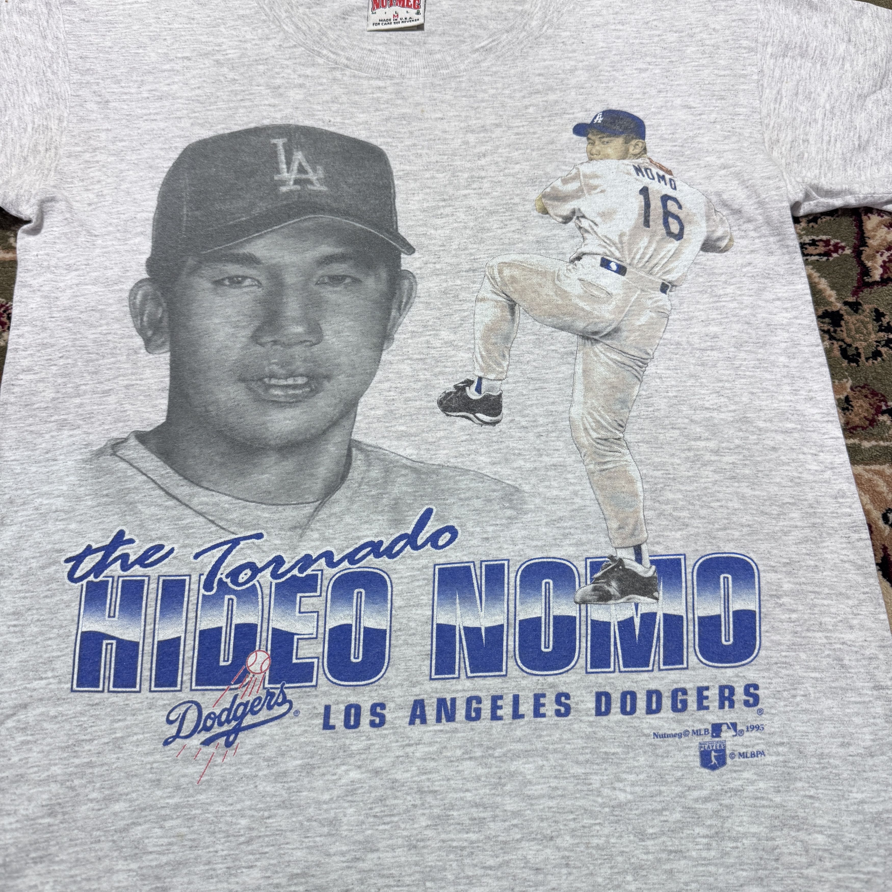 Vintage Vintage LA Dodge Hideo Nomo The Tornado T shirt M Size US M / EU 48-50 / 2 - 2 Thumbnail