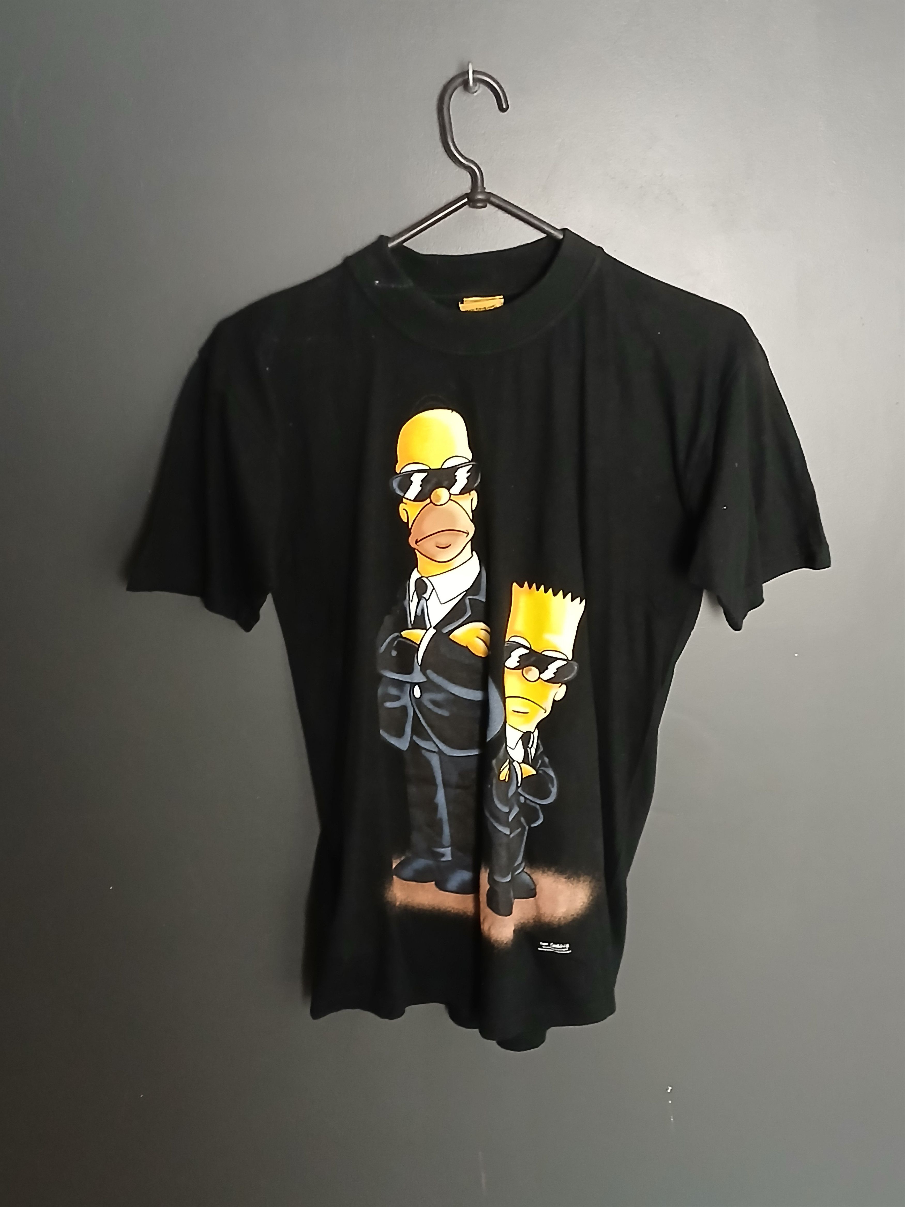 Cartoon Network × The Simpsons × Vintage Vintage The Simpsons Man In Black T-Shirt Size US M / EU 48-50 / 2 - 1 Thumbnail