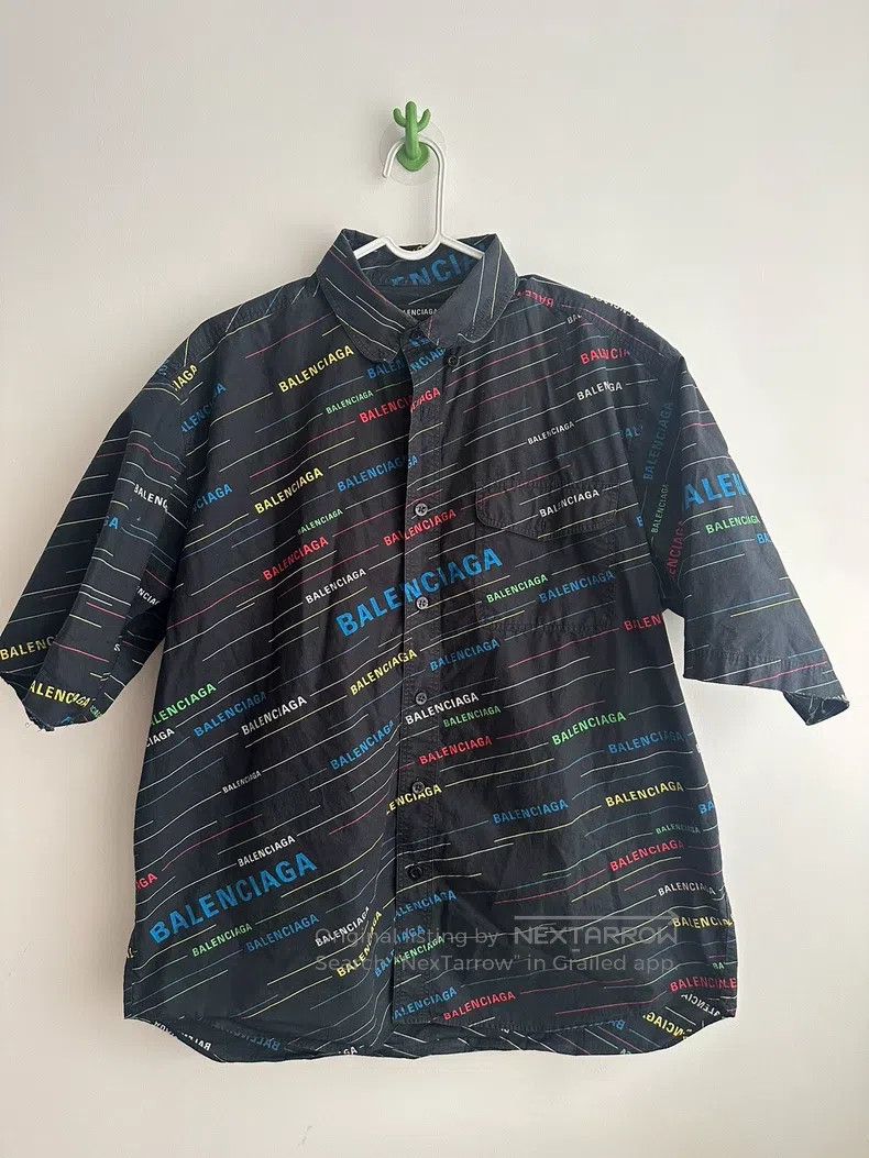 Balenciaga Balenciaga size 37 Bullet screen short-sleeve shirt Size US XS / EU 42 / 0 - 1 Thumbnail
