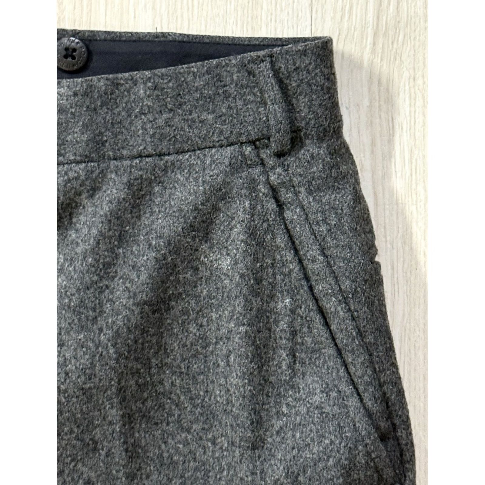 Polo Ralph Lauren VINTAGE Polo Ralph Lauren Pants Wool Cashmere Knit Pleated Straight 34x30 Gray 90s Italy Men's Dress Pants Size US S / EU 44-46 / 1 - 3 Thumbnail