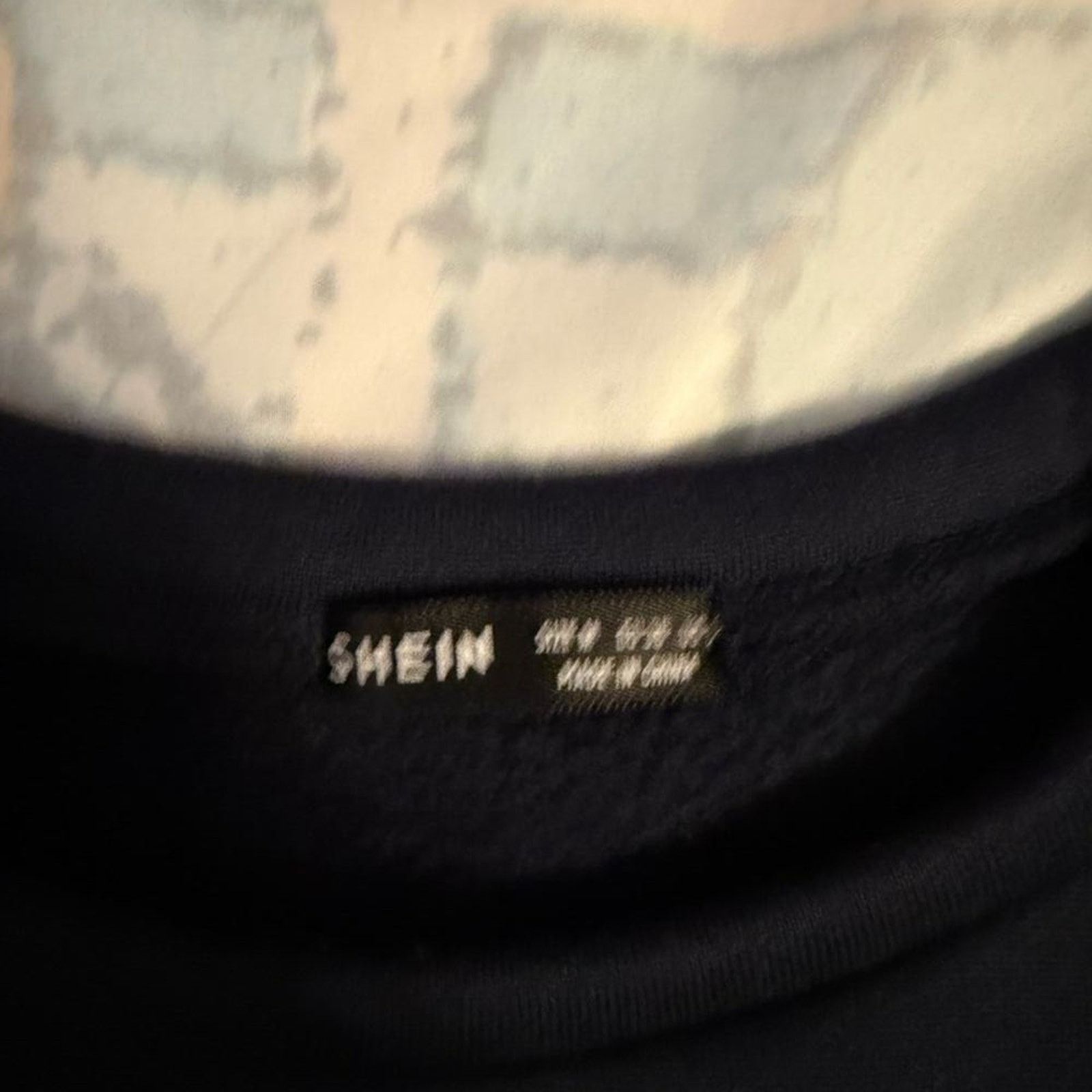 Shein SHEIN Black Crewneck Sweater with Metallic Text Size US M / EU 48-50 / 2 - 2 Thumbnail