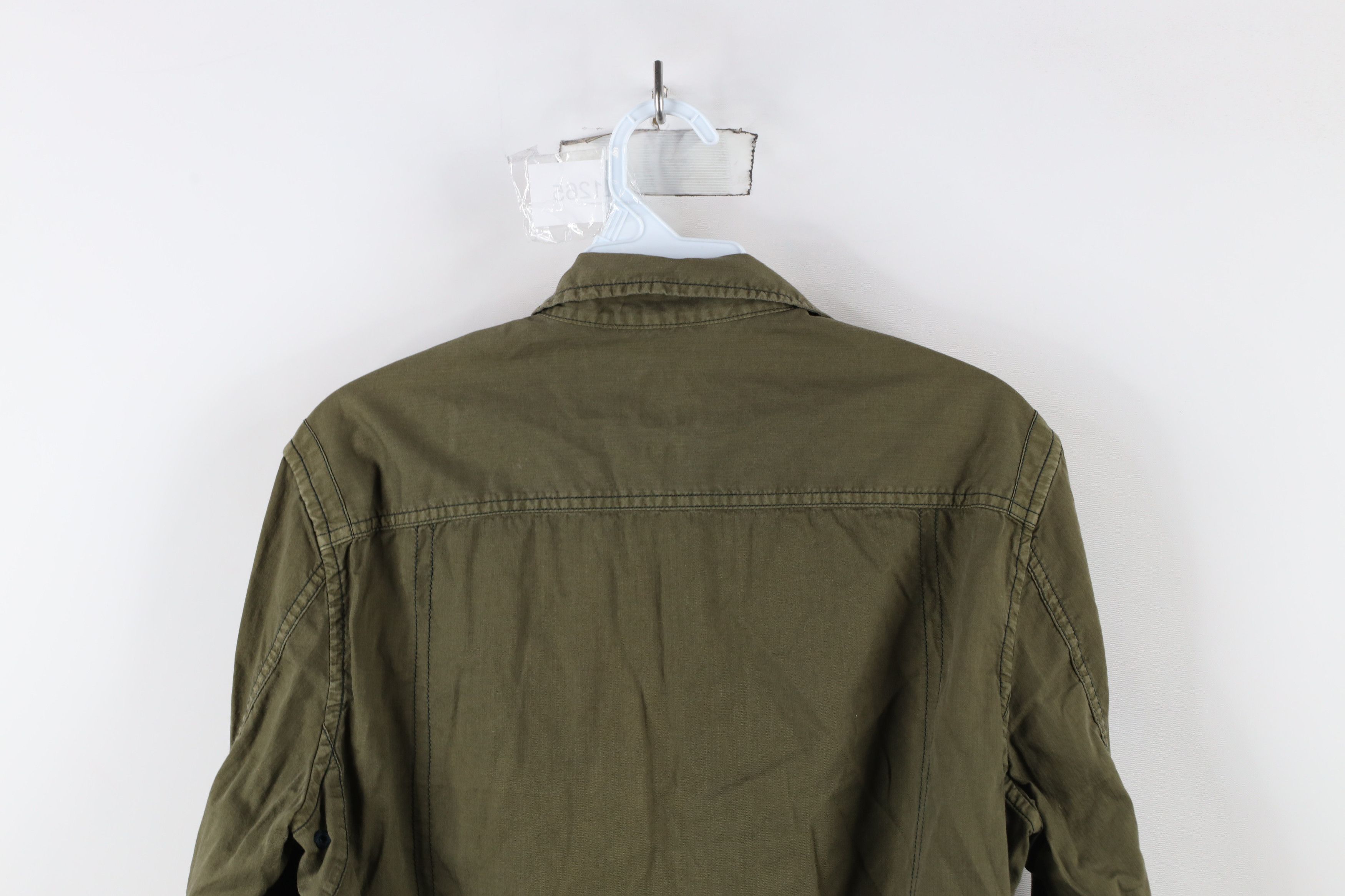 Armani Exchange × Vintage Armani Exchange Out Military Style Field Button Shirt Green Size US XS / EU 42 / 0 - 10 Thumbnail