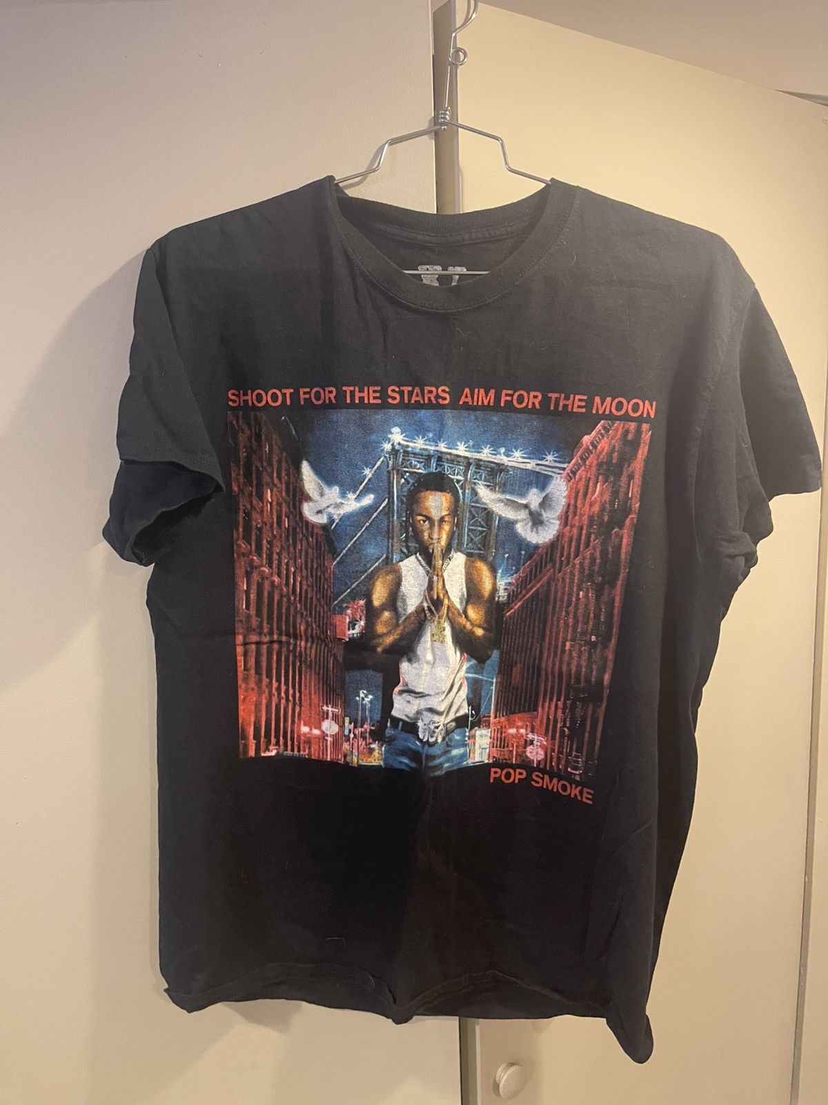Vlone Vlone x Pop Smoke Black T-shirt Tee Large Size US L / EU 52-54 / 3 - 1 Thumbnail