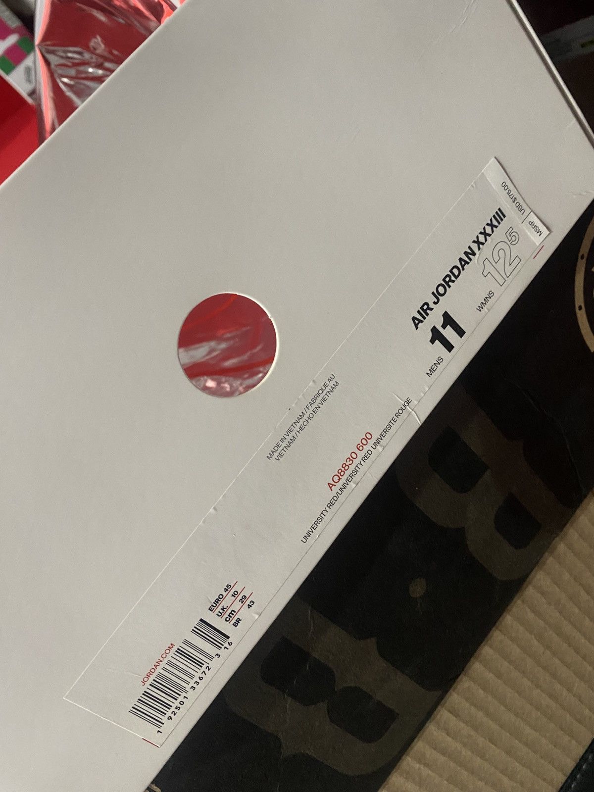 Jordan Brand Air Jordan 33 University Red Size US 11 / EU 44 - 8 Thumbnail