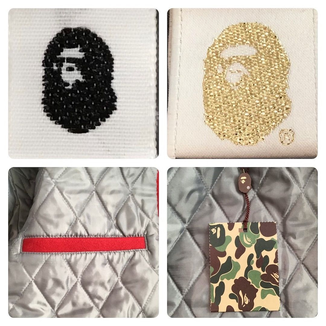 Bape × Nigo BAPE Sleeve Leather Varsity Jacket BEASTS REIGN SUPREME NIGO Size US XL / EU 56 / 4 - 9 Thumbnail