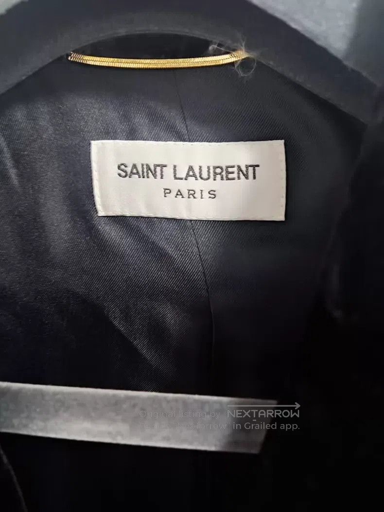 Saint Laurent Paris Saint Laurent Paris Double-breasted Six-button Black Velve Size XS / US 0-2 / IT 36-38 - 6 Thumbnail