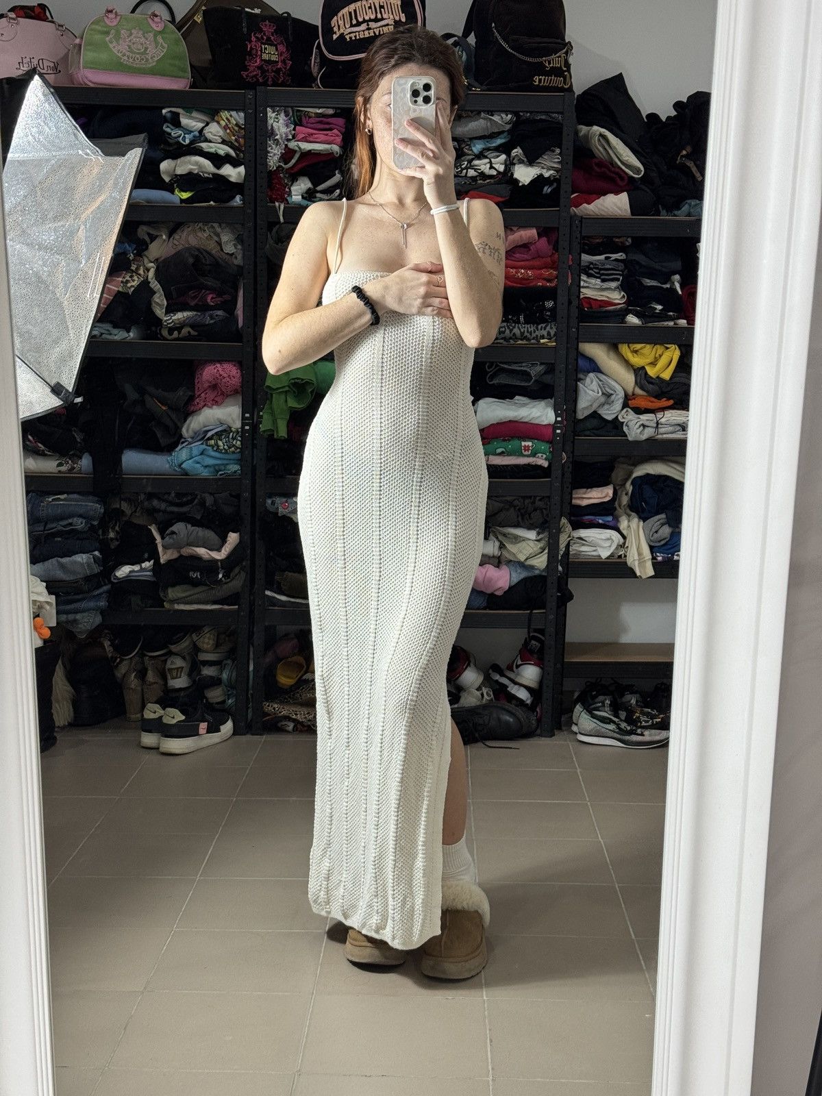 Other VINTAGE MESH KNITTED MAXI DRESS Size S / US 4 / IT 40 - 1 Thumbnail