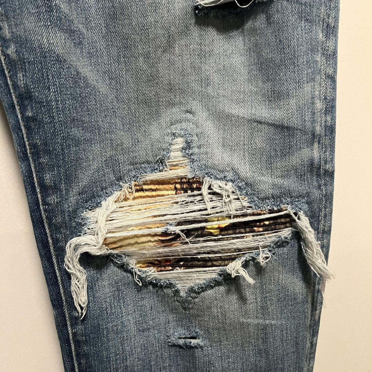 Amiri Amiri MX1 Aloha Patch Jeans Indigo Size US 38 / EU 54 - 4 Thumbnail