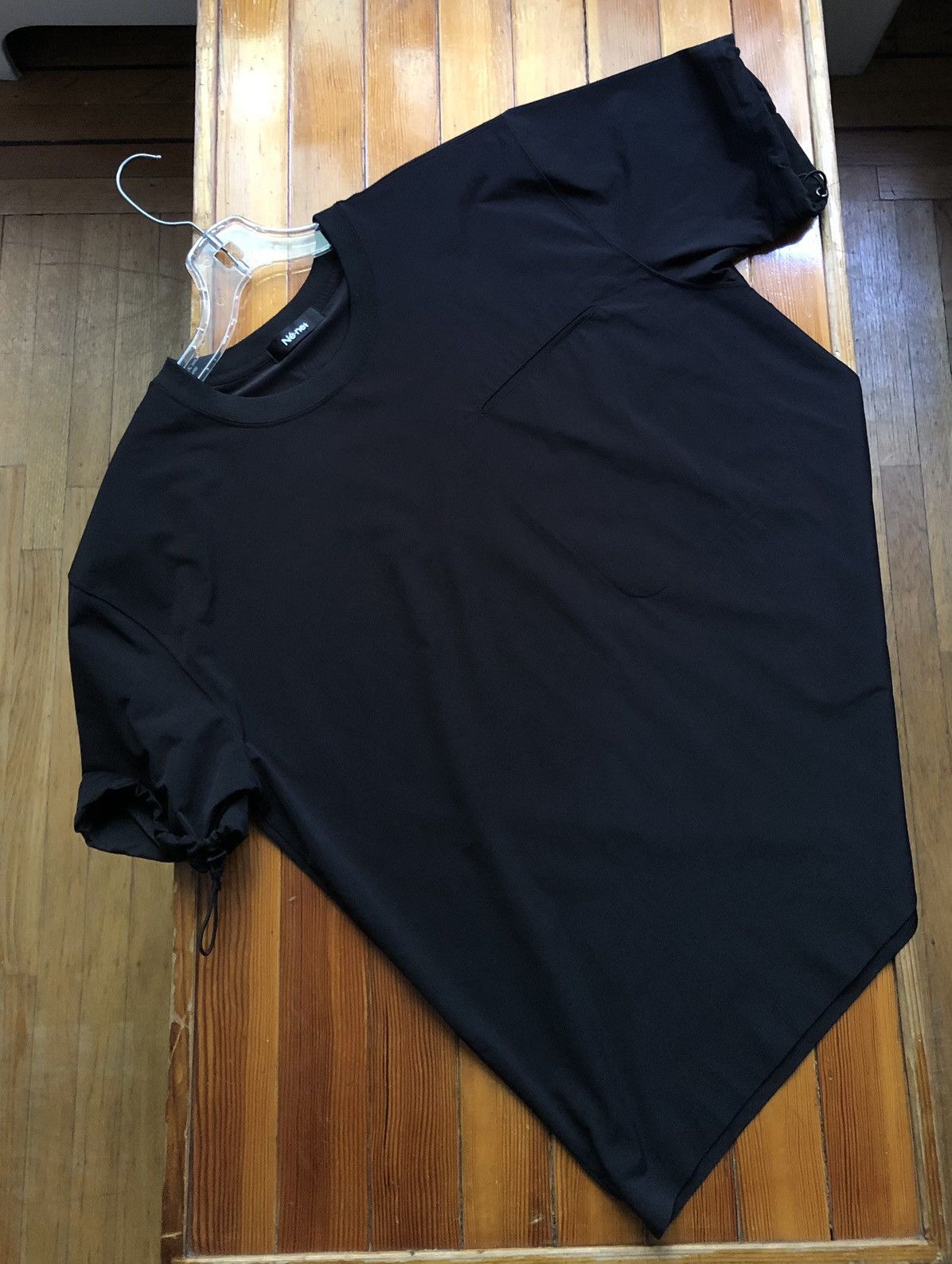 Issey Miyake × Ne-Net Ne-Net Drawstring Sleeve Nylon T Shirt Size US L / EU 52-54 / 3 - 15 Thumbnail