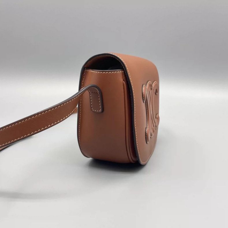 Celine Celine Caramel Embossed Crossbody Bag-2505 Size ONE SIZE - 7 Thumbnail