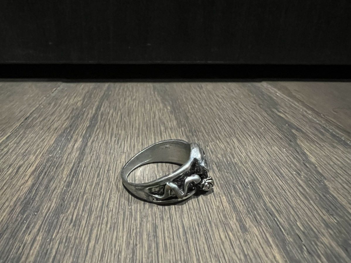 Other Unique Gothic Skull Snake Flower Alloy Metal Ring Size ONE SIZE - 4 Thumbnail