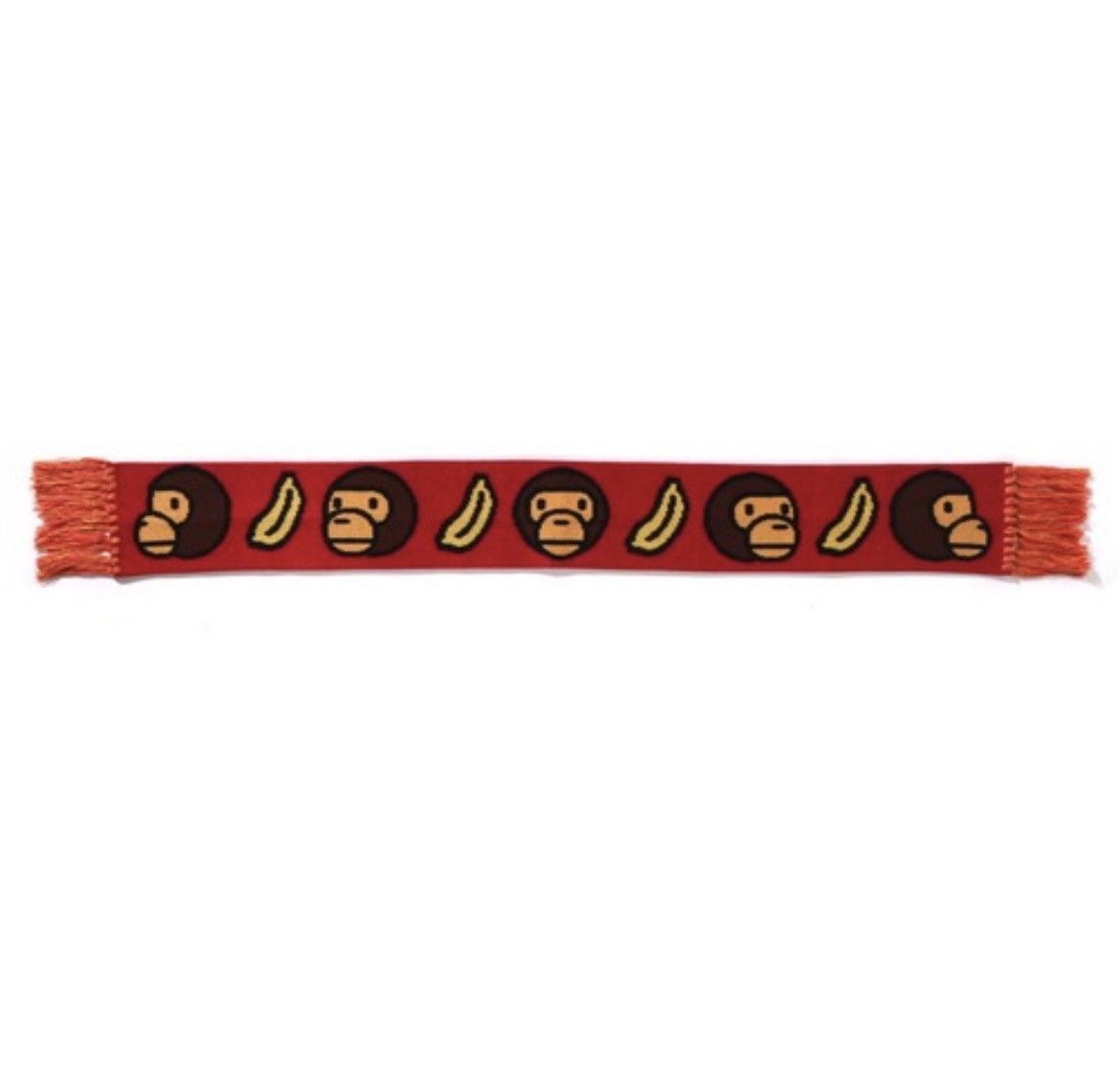 Bape Bape BANANA MILO WOOL MIX KNIT SCARF KIDS Size ONE SIZE - 2 Thumbnail