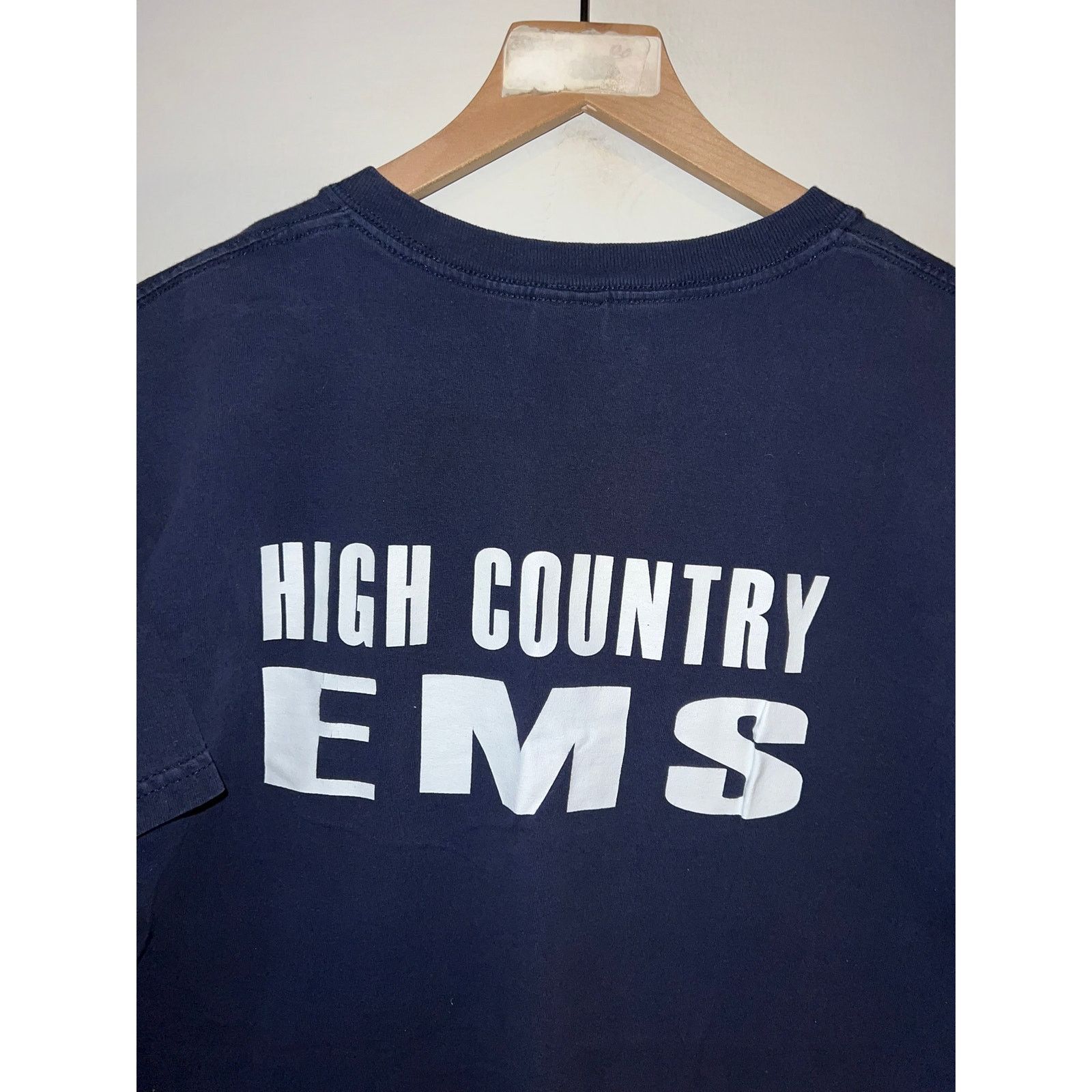 Gildan Vintage High Country Shirt EMS Emergency Blue Tee L Large Size US L / EU 52-54 / 3 - 5 Thumbnail