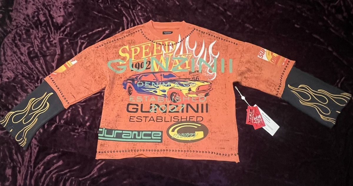 Other Gunzinii Crewneck - Speed 92 Long Sleeve - Orange Size US XS / EU 42 / 0 - 1 Thumbnail