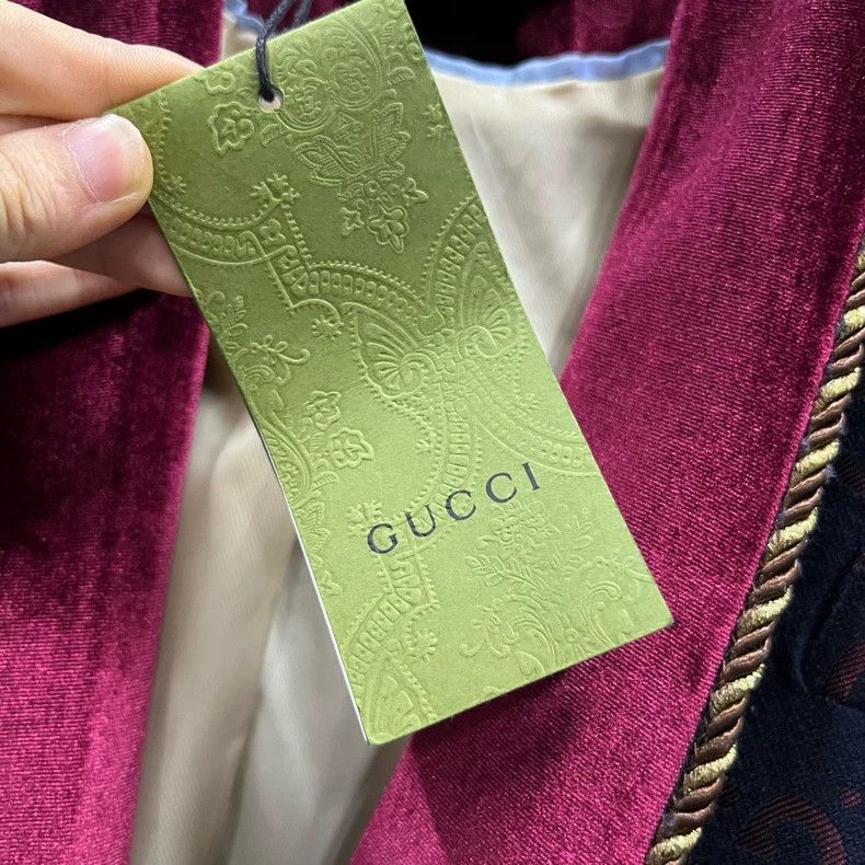 Gucci Gucci Jaccard GG full-print stitched velvet suit 2501-Nexta Size 44R - 5 Thumbnail