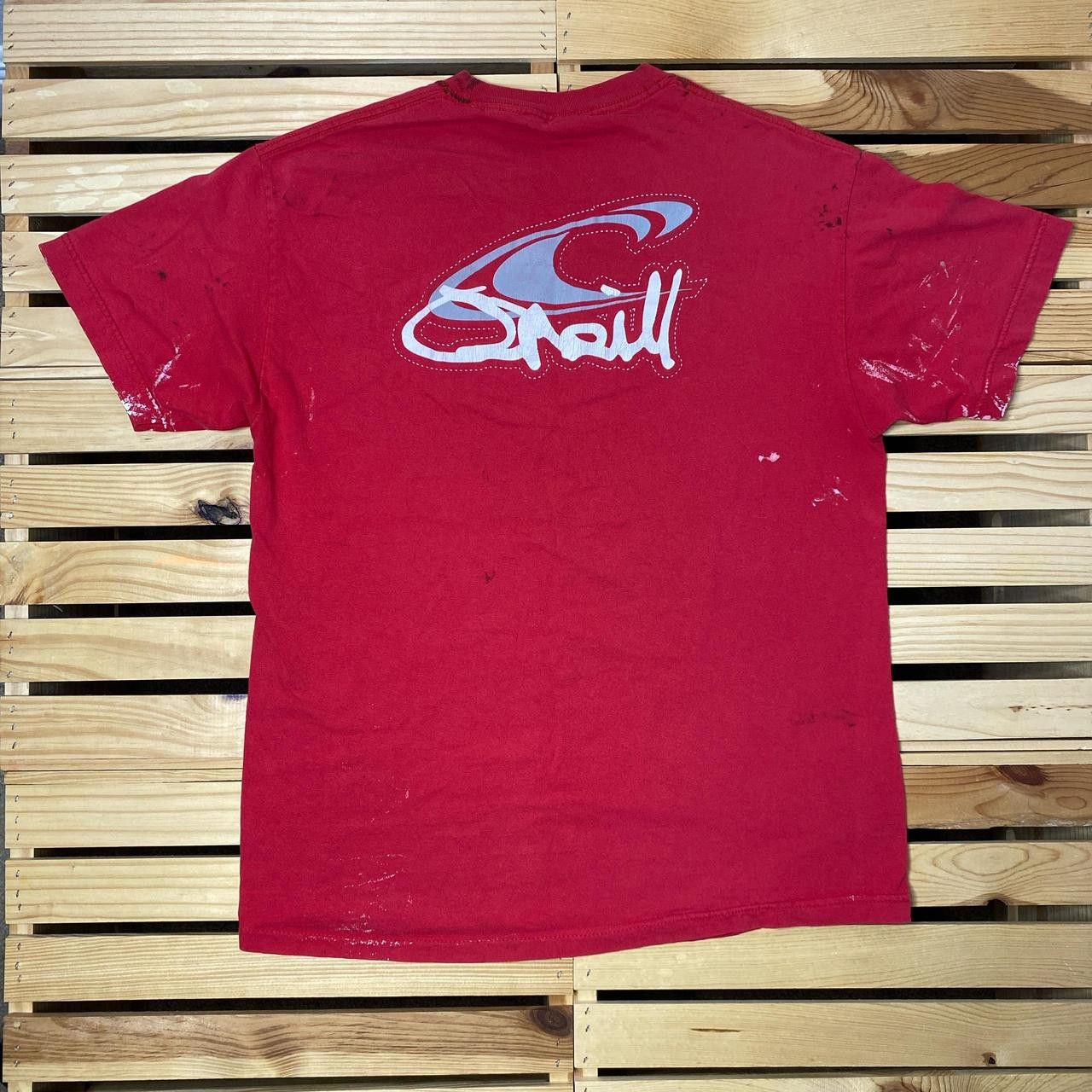 O'Neill Vintage O'Neill Red Thrashed Surf Tee Size Large Size US L / EU 52-54 / 3 - 2 Thumbnail