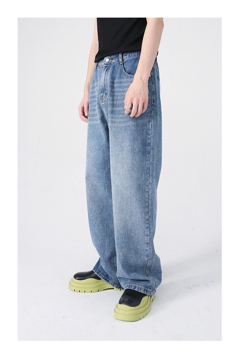 Japanese Brand × Jean Japanese loose elastic waist straight casual jeans Size US 32 / EU 48 - 2 Thumbnail
