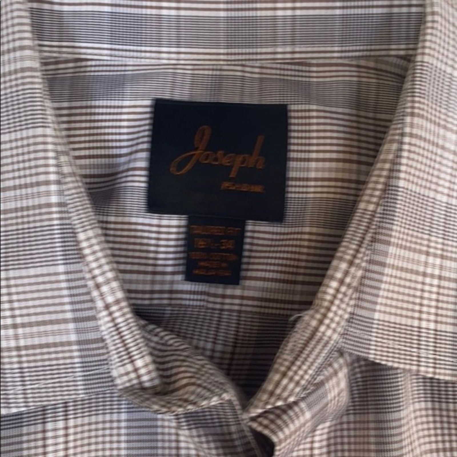 Jos. A. Bank Joseph A Bank Brown Plaid Button Down Shirt | Sz 16 ½ - 34 Size US L / EU 52-54 / 3 - 3 Thumbnail