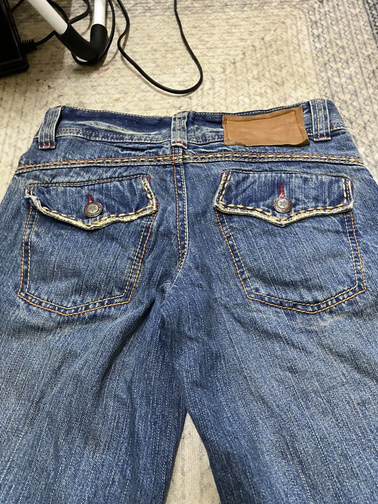 Japanese Brand True Religion Design Flared Bell Bottom Distressed Jean Size US 29 - 10 Thumbnail