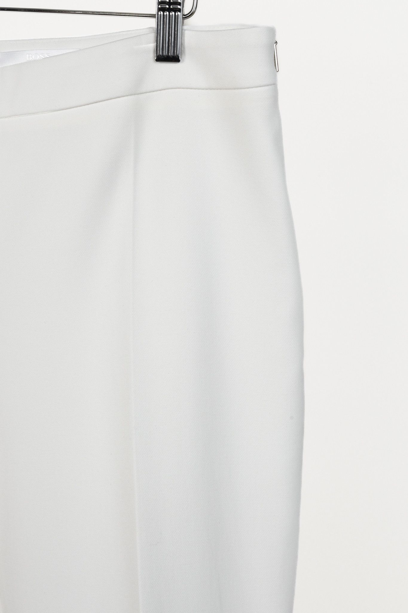 Hugo Boss Boss White Front Centre Crease Suit Trouser Pant Size 28" / US 6 / IT 42 - 5 Thumbnail