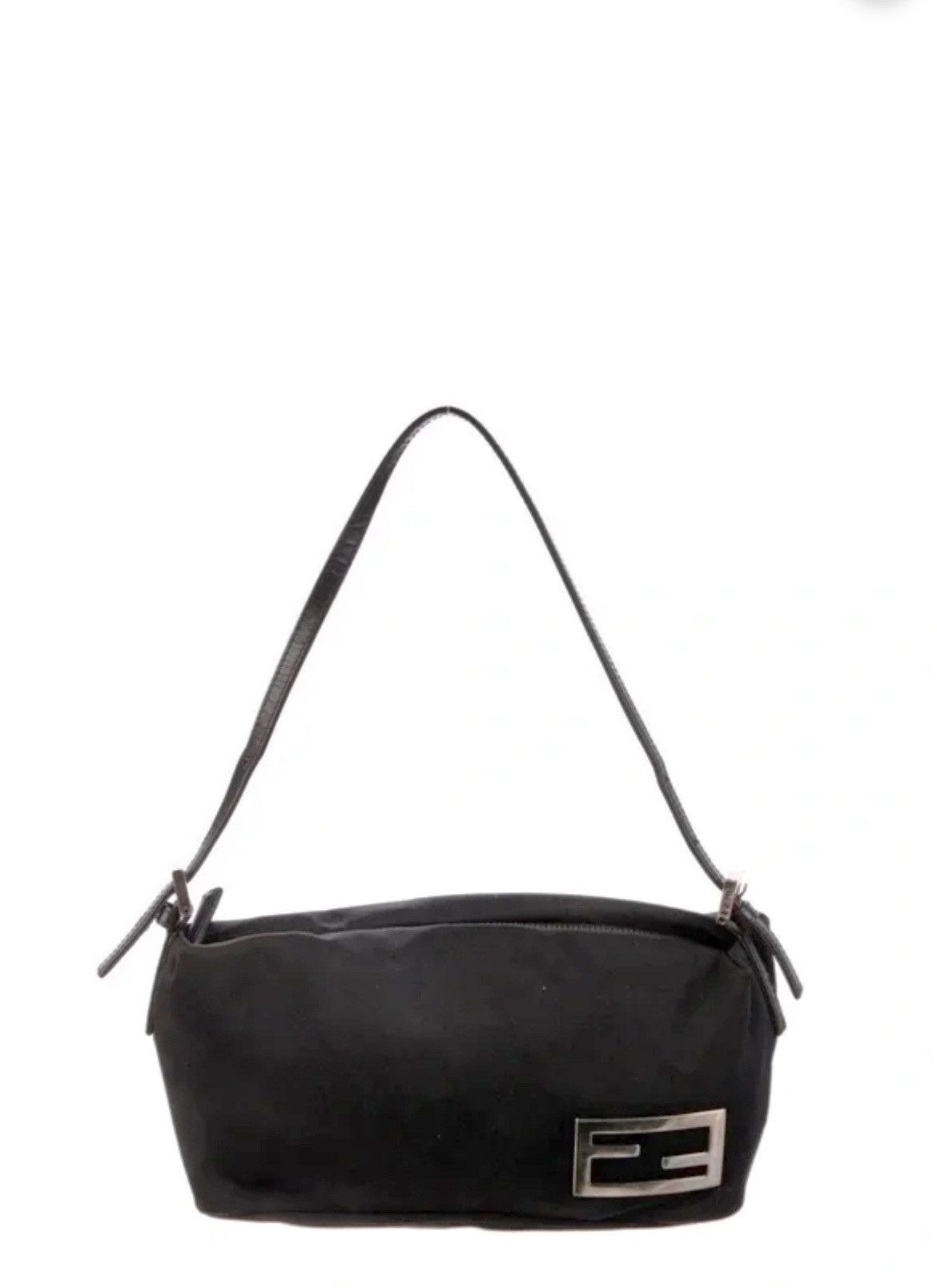 Fendi Authentic FENDI Black Suede Shoulder Bag Size ONE SIZE - 1 Thumbnail