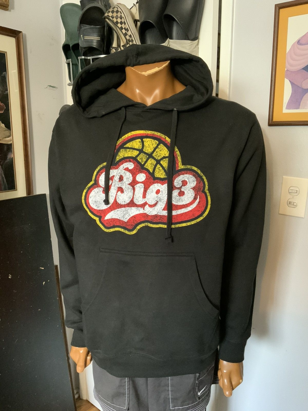 Independent Trading Co. Big 3 Basketball Ice Cube Black Pullover Sweatshirt Hoodie Size US M / EU 48-50 / 2 - 7 Thumbnail