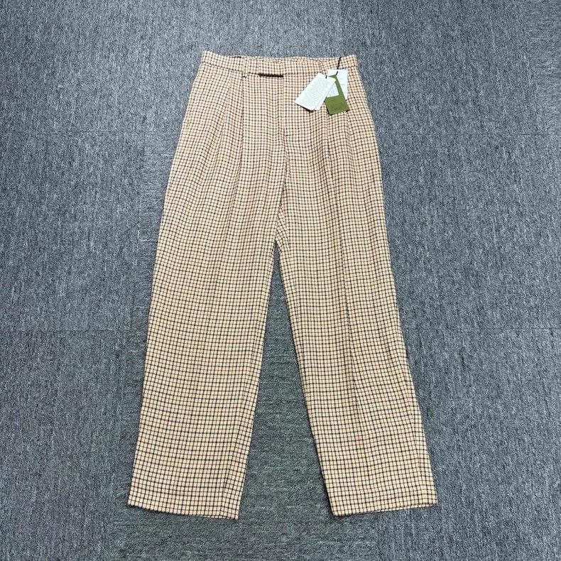 Gucci Gucci Linen plaid casual pants Size US 30 / EU 46 - 1 Thumbnail