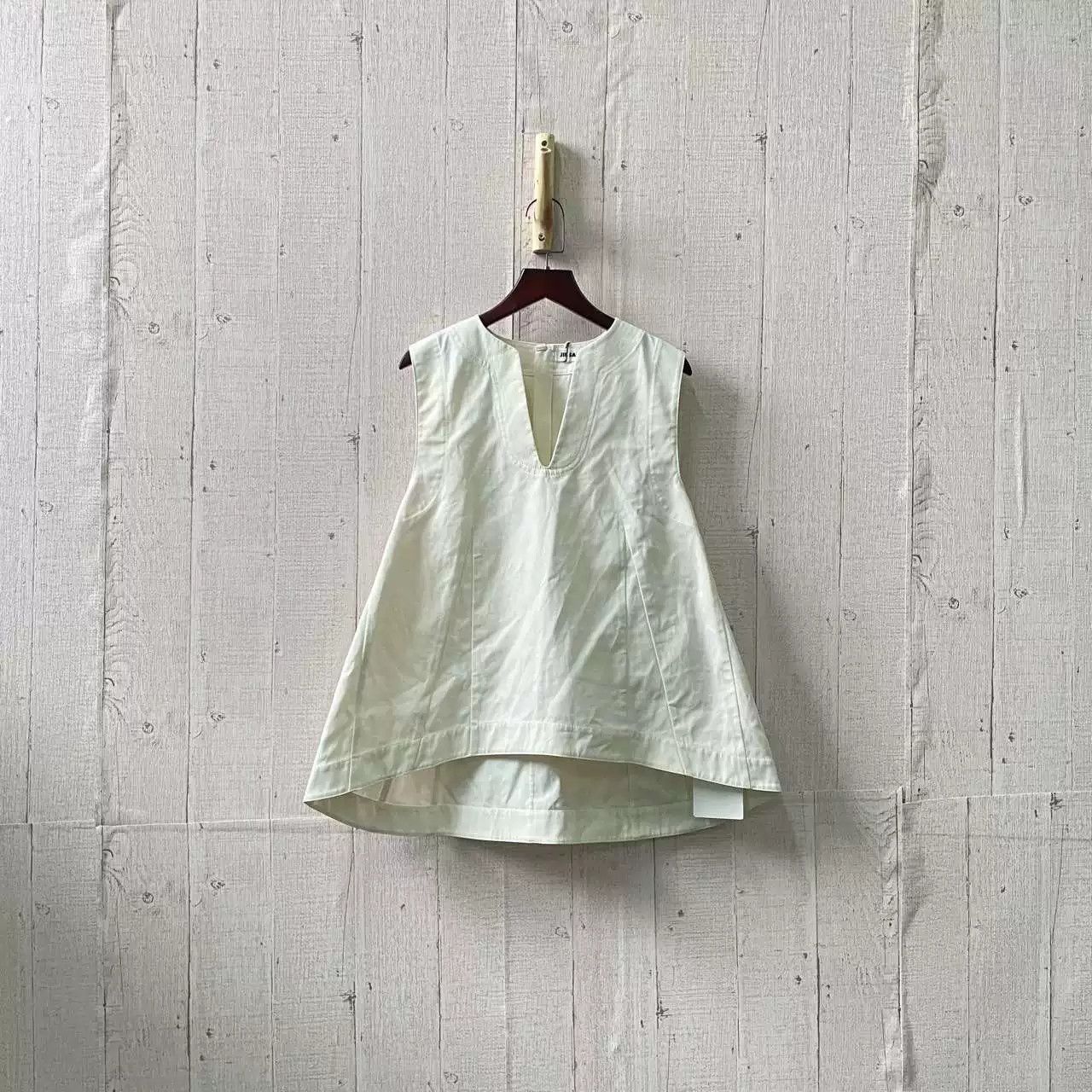 Jil Sander JIL Sander White Dress Size M / US 6-8 / IT 42-44 - 1 Thumbnail
