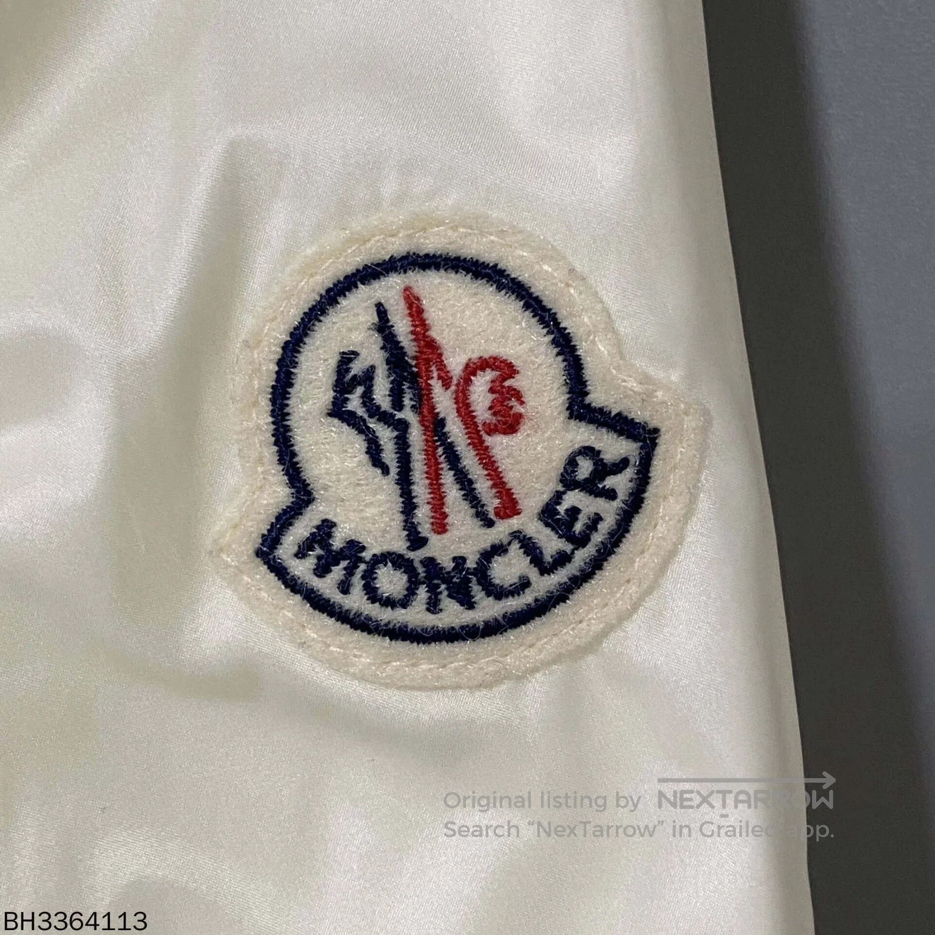Moncler moncler cream logo zip-up jacket. Size US M / EU 48-50 / 2 - 6 Thumbnail