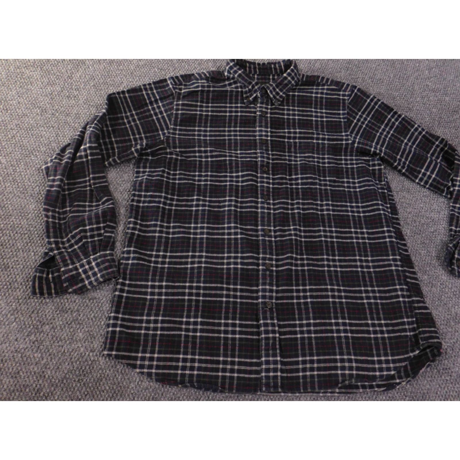 Eddie Bauer VINTAGE Eddie Bauer flannel shirt Mens XL Blue Tall Ourdoors Button Up Casual Retro 90s Mens Size US XL / EU 56 / 4 - 3 Thumbnail