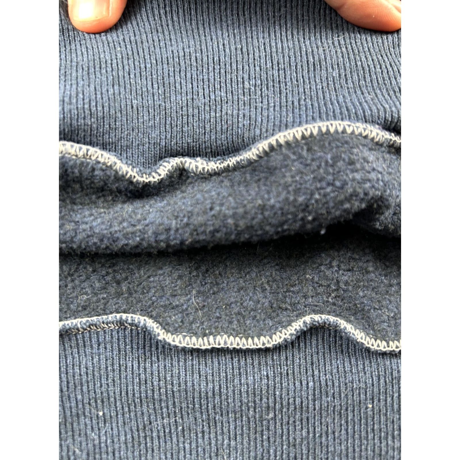 Vintage Vintage Hoodie Mens M Navy Blue 60s 70s Pullover Fleece Hooded Sweatshirt USA Athletic Raglan Pockets Front Kangaroo Size US M / EU 48-50 / 2 - 5 Thumbnail