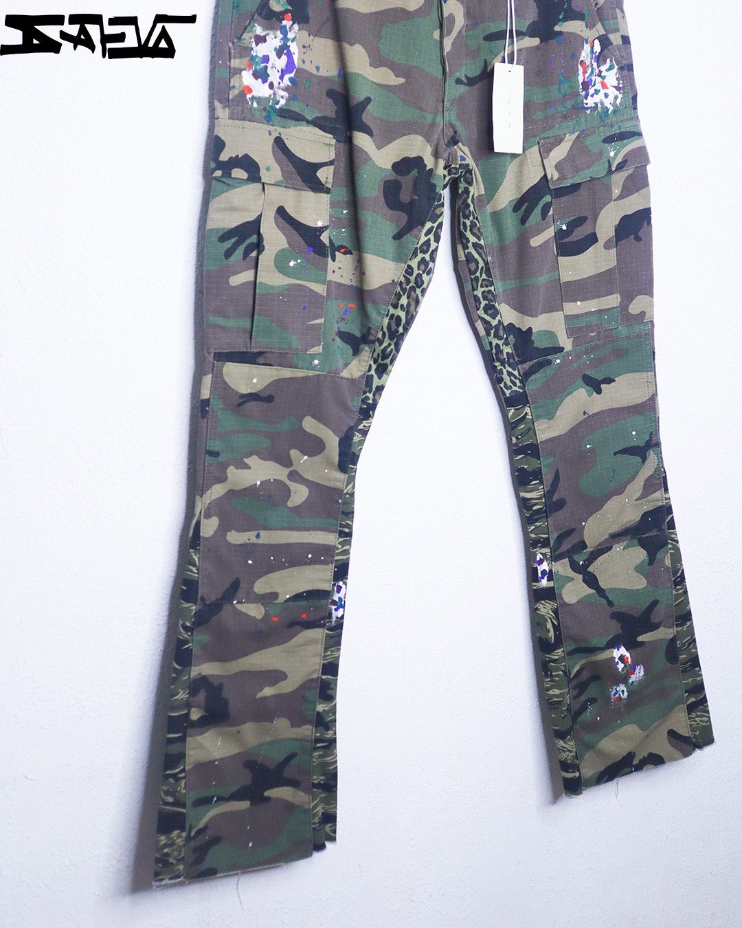 MNML Bootcut Cargo Flare Raw Pants NEW Size US 34 / EU 50 - 3 Thumbnail