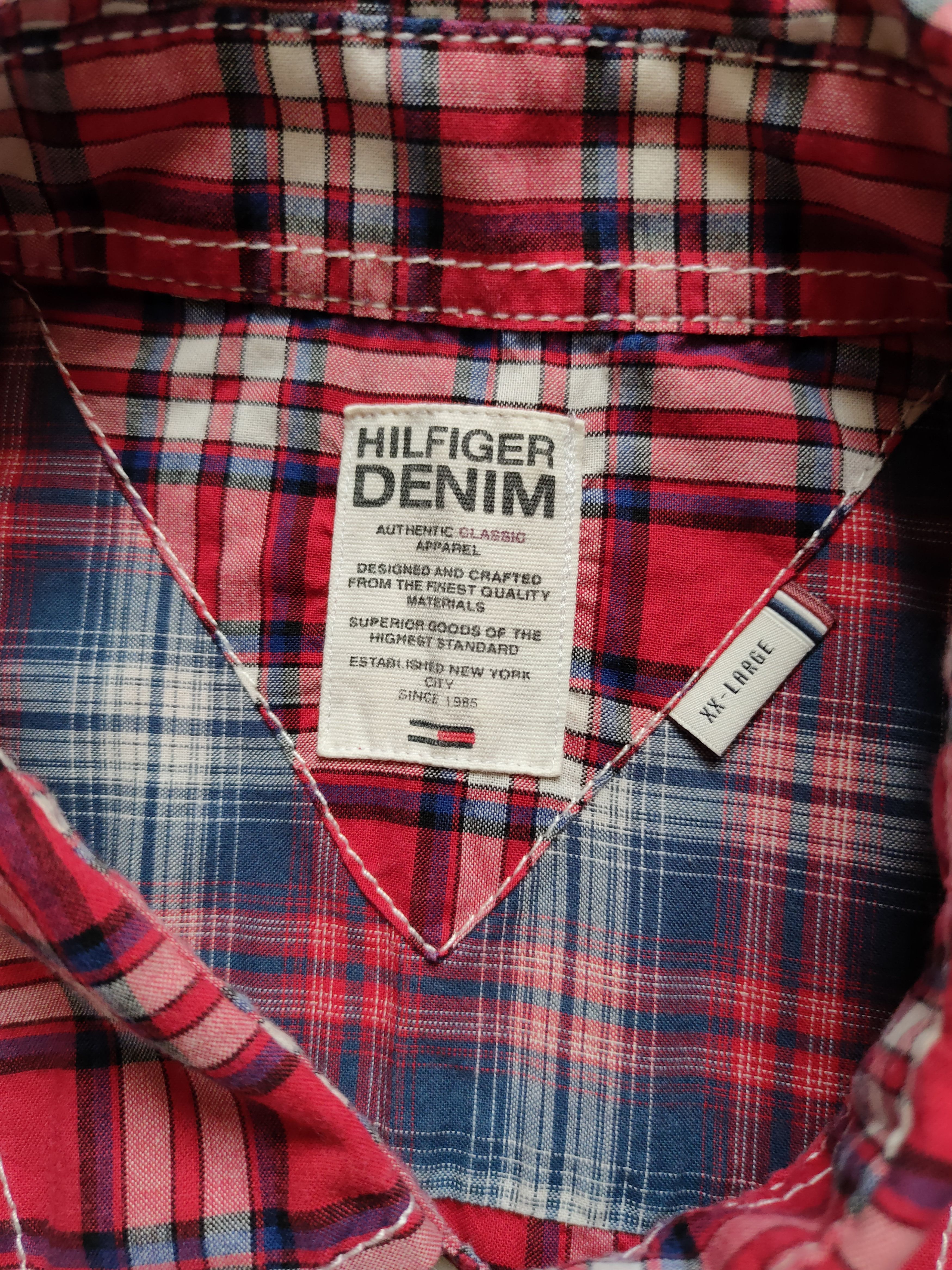 Tommy Hilfiger Tommy Hilfiger Shirt Denim Hilfiger Shirt TH Size US XL / EU 56 / 4 - 4 Thumbnail