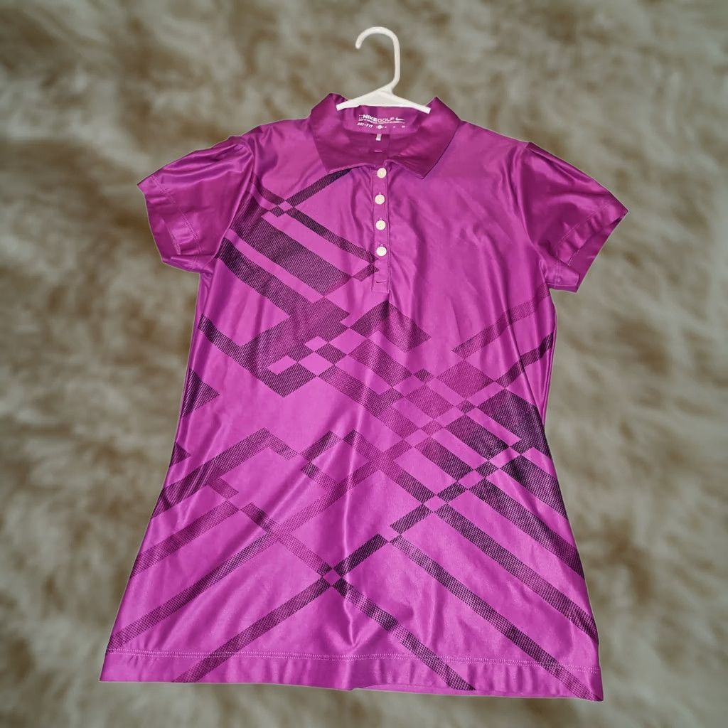 Nike Nike Dri-Fit Polo Golf Women's Small Purple Short Sleeve Shirt Size 28" / US 6 / IT 42 - 1 Thumbnail