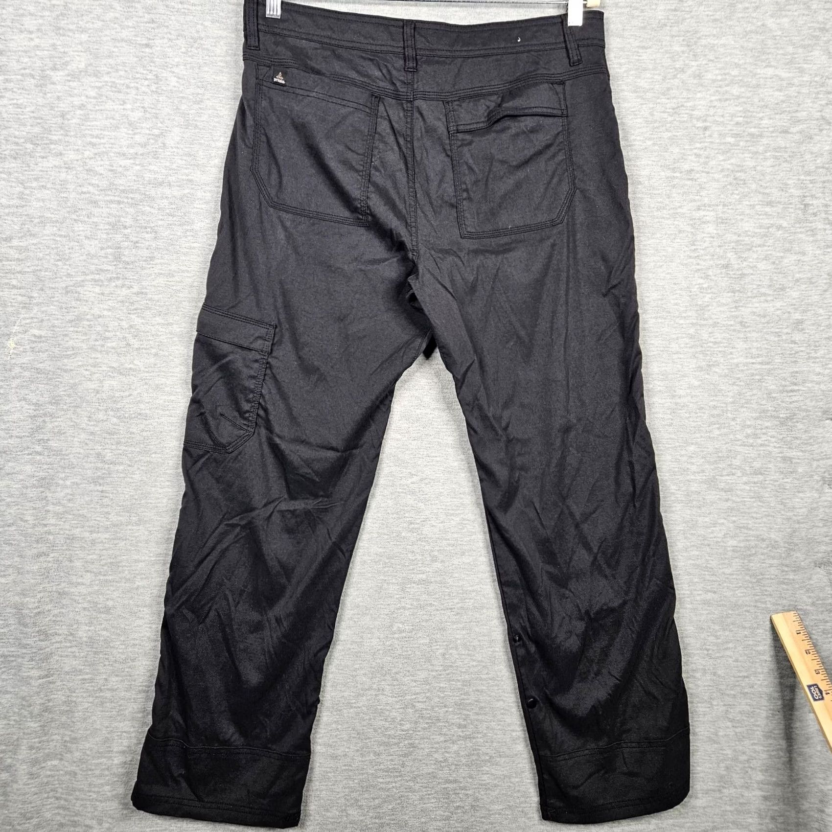 Prana Prana Men's Black Outdoor Belted Pocket Rolling Up Leg Pants 34W 29L Size 34 Regular Cotton Blend Belted Pants Black Mens Regular 34W-29L Size US 34 / EU 50 - 3 Thumbnail