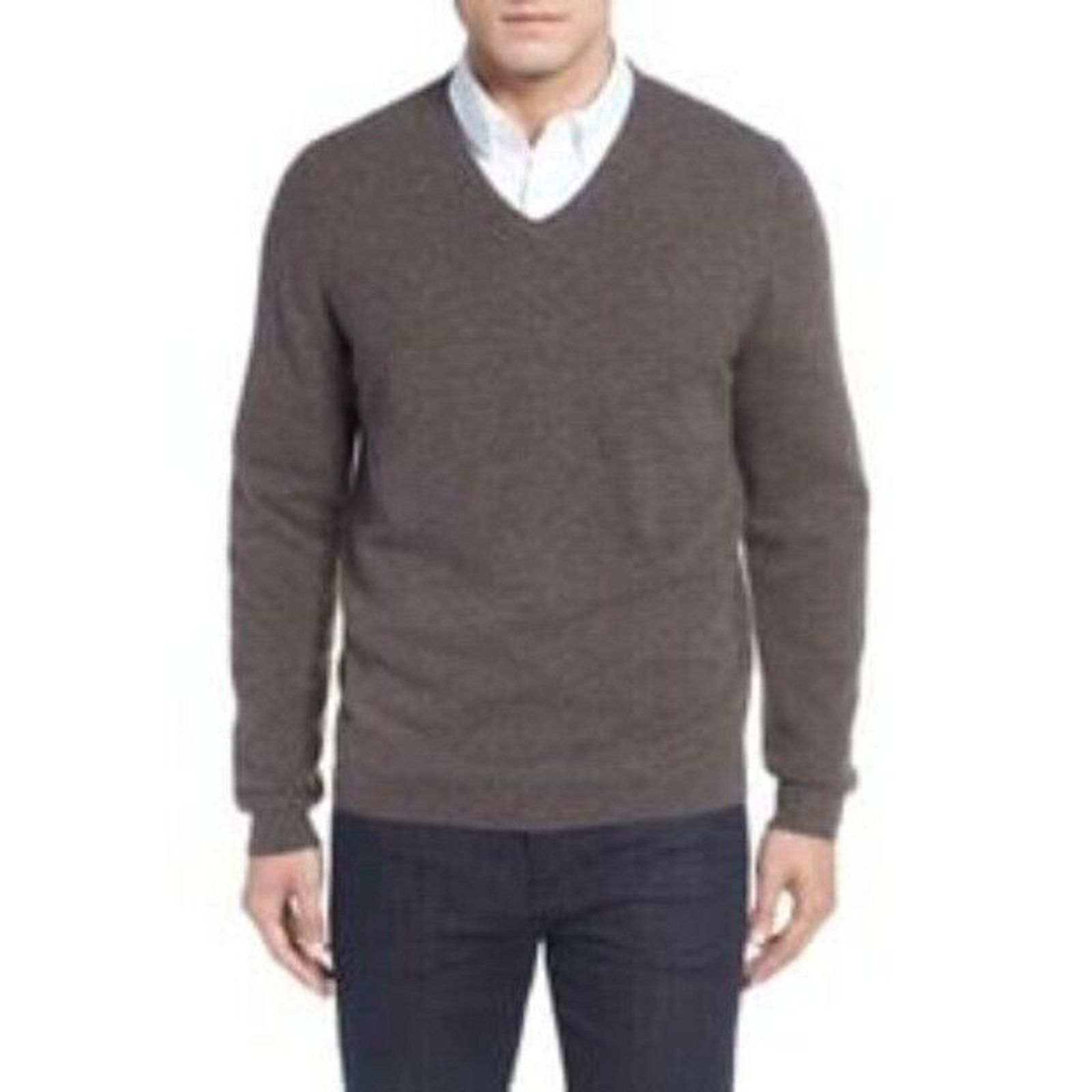 Nordstrom John W. Nordstorm Mens Cashmere Sweater Quiet Luxury Preppy Size US L / EU 52-54 / 3 - 1 Thumbnail