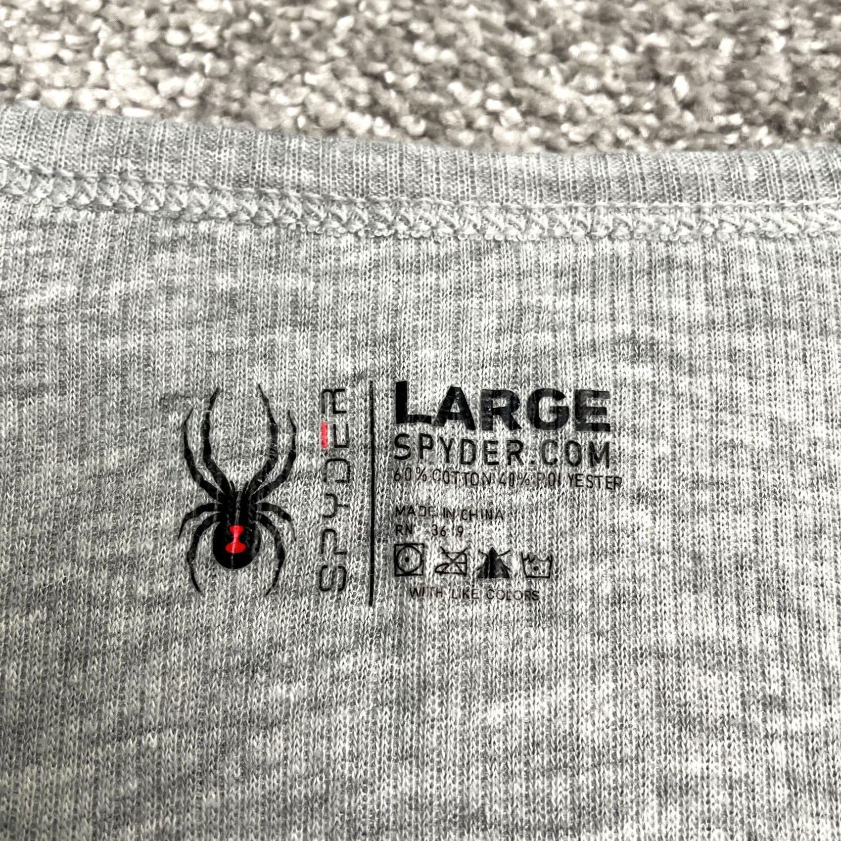 Spyder Spyder Mens Tank Top Ribbed Knit Gray Sleeveless Round Neck Cotton Polyester Stretch Regular Large T-Shirt Vintage: No Size US L / EU 52-54 / 3 - 5 Thumbnail
