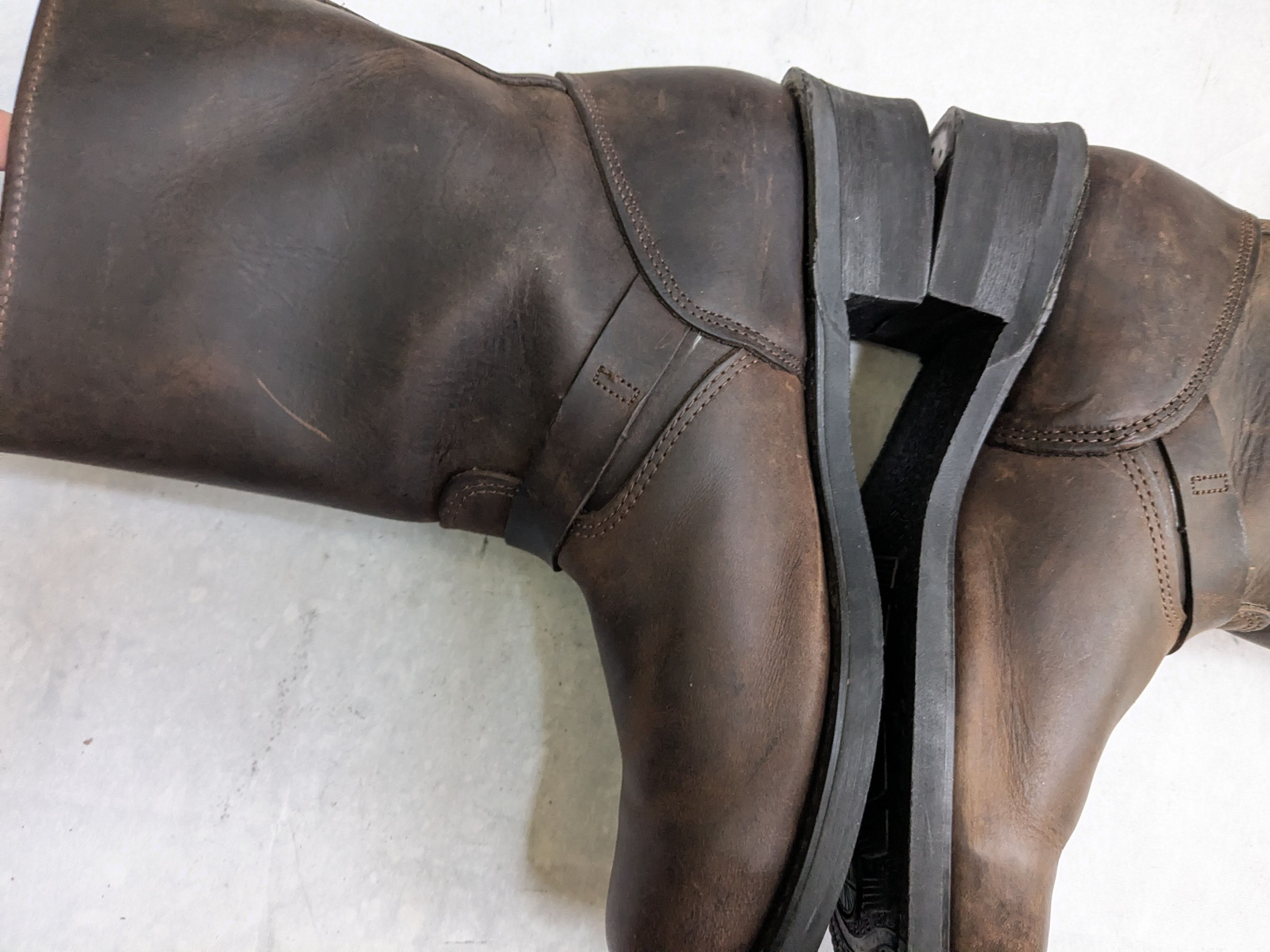 Frye Frye Engineer Boots Brown 10.5 M Leather Buckle Strap Size US 10.5 / EU 43-44 - 11 Thumbnail