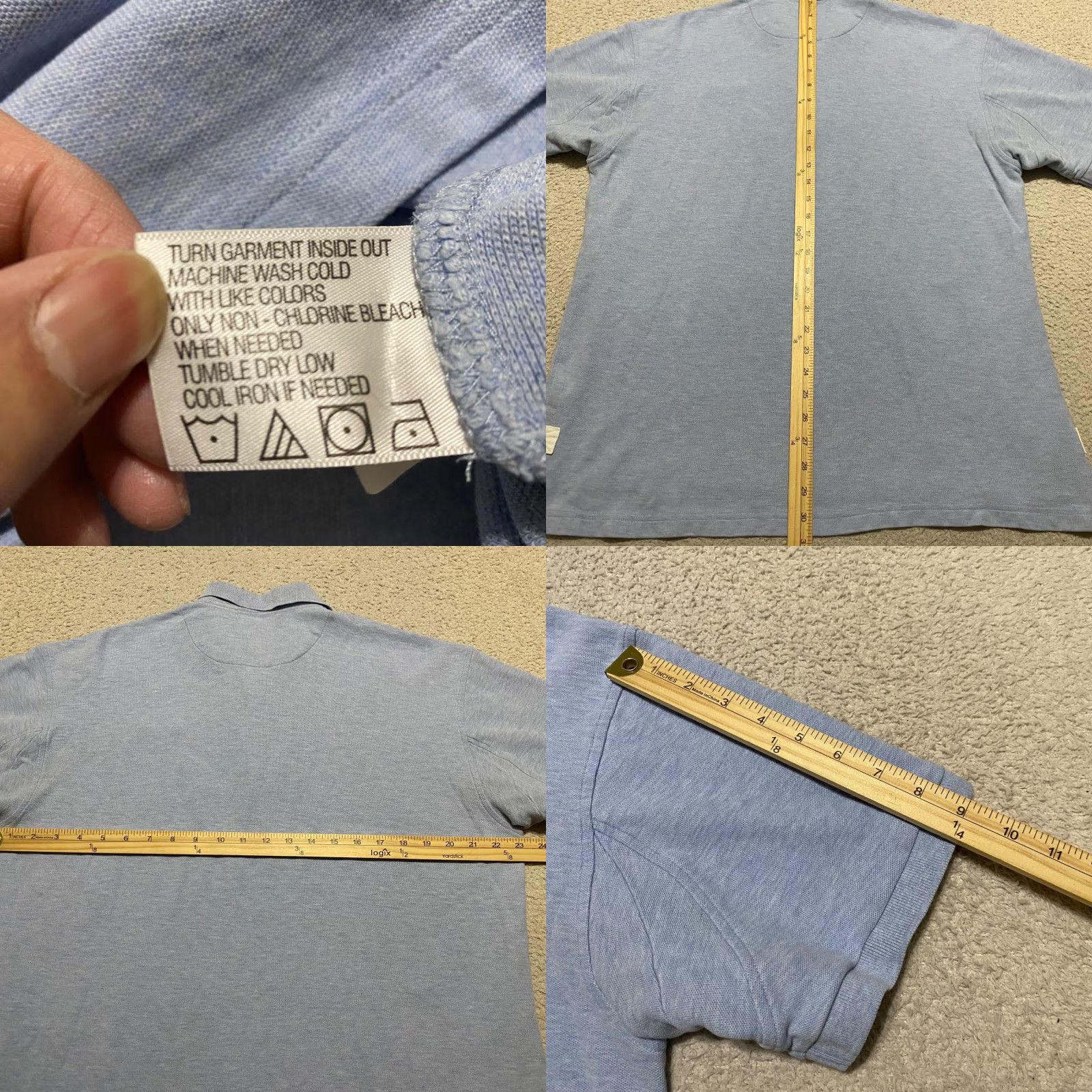 Orvis Orvis Polo Shirt Men's Large Short Sleeve Knit 100% Cotton Blue Solid Golf Regular Size US L / EU 52-54 / 3 - 8 Thumbnail