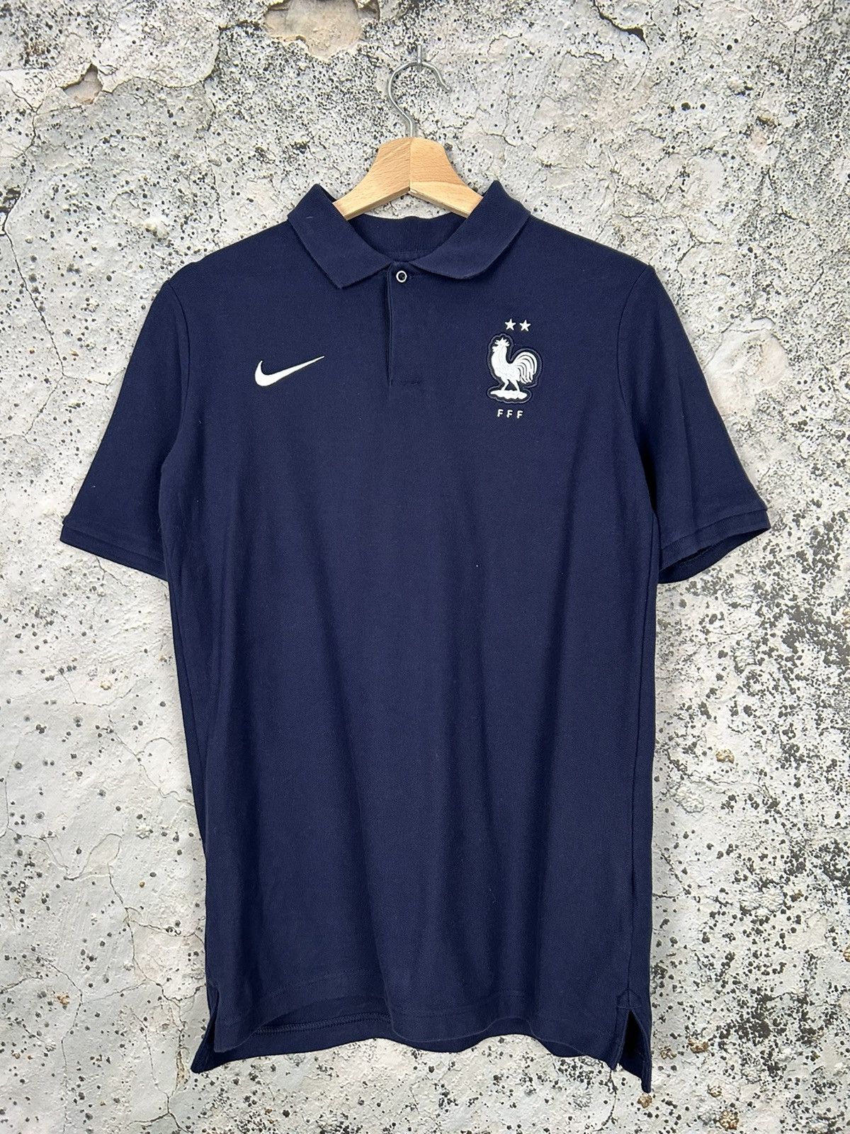 Nike Nike France Swoosh Football Soccer Jersey Polo Hype Size US S / EU 44-46 / 1 - 1 Thumbnail